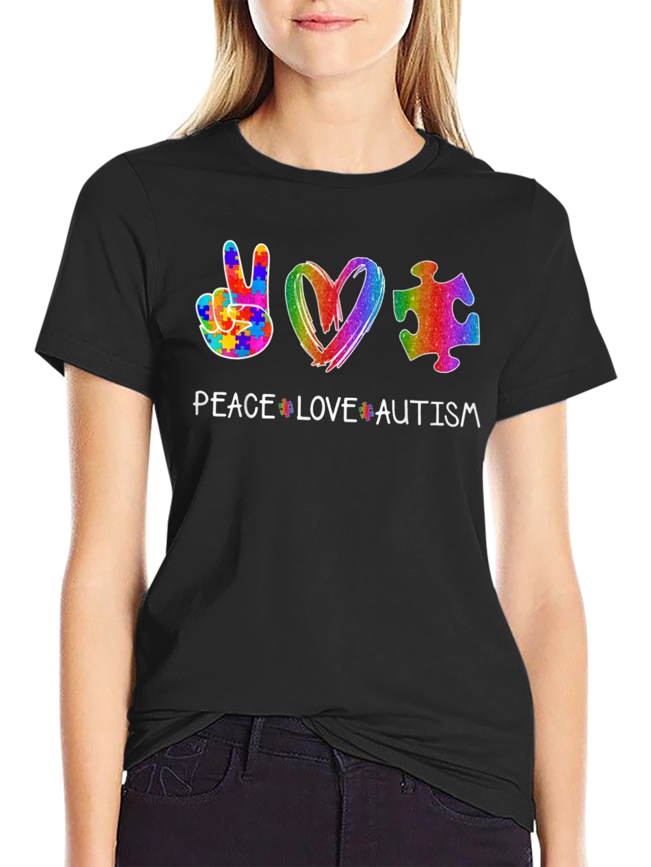 Peace Love Autism T-Shirt