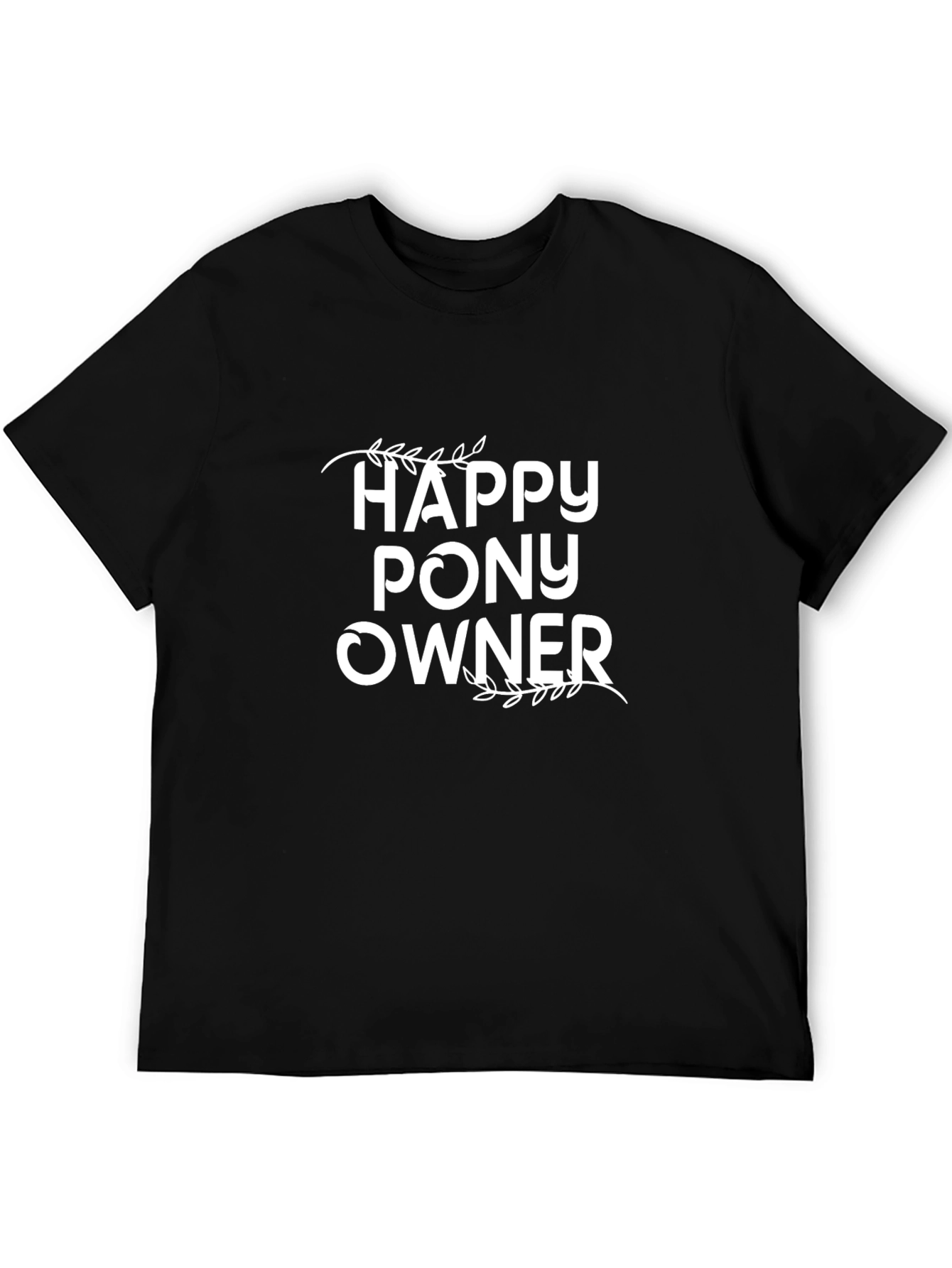 Happy Pony Owner Graphic Tee - Black