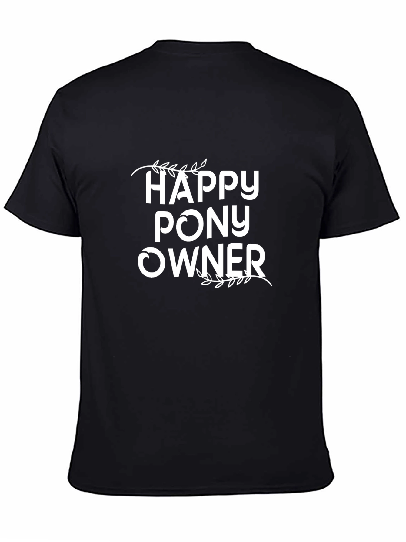 Happy Pony Owner Graphic Tee - Black