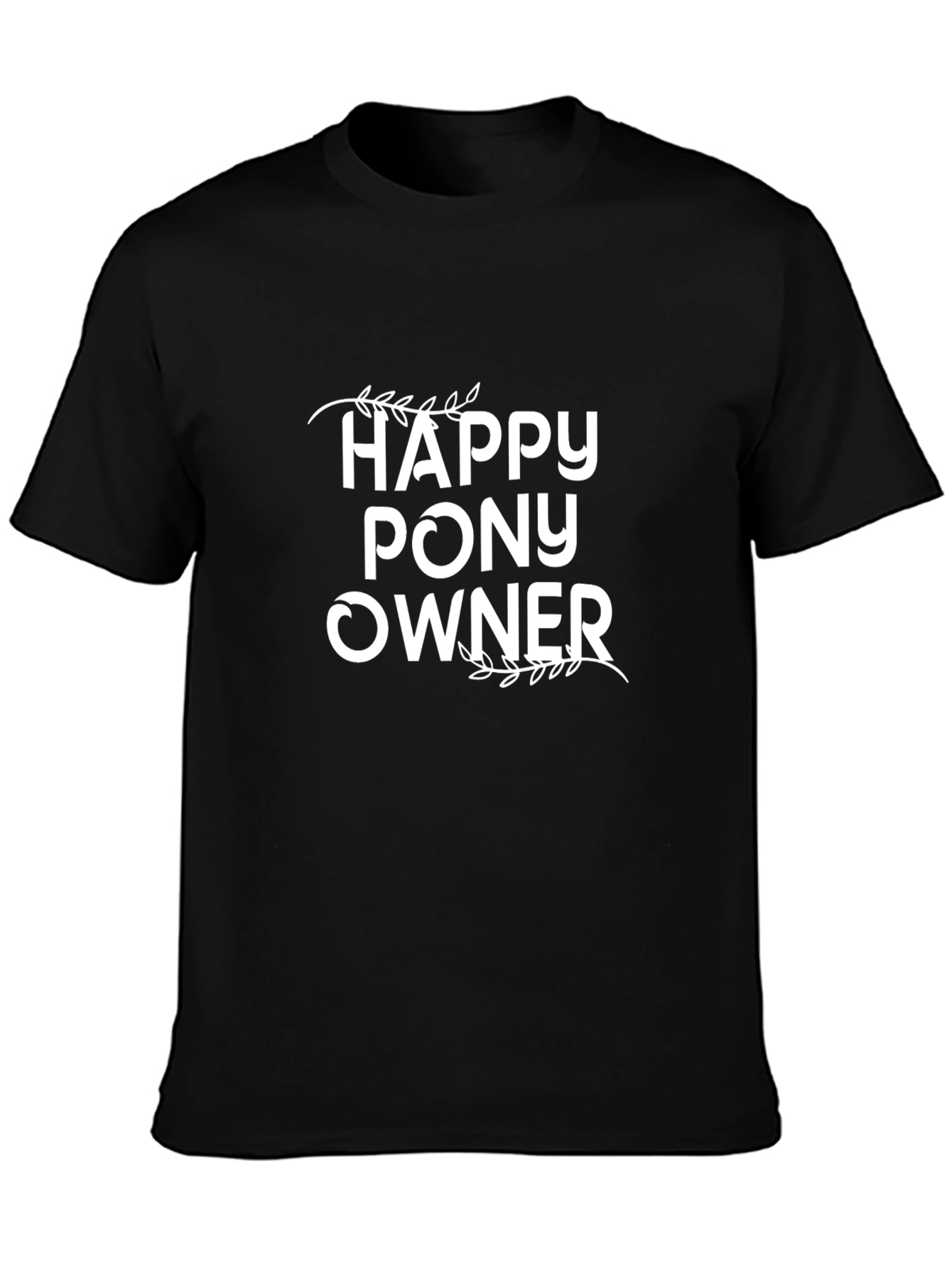 Happy Pony Owner Graphic Tee - Black