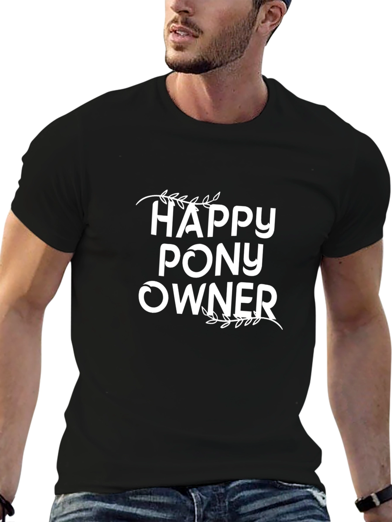 Happy Pony Owner Graphic Tee - Black