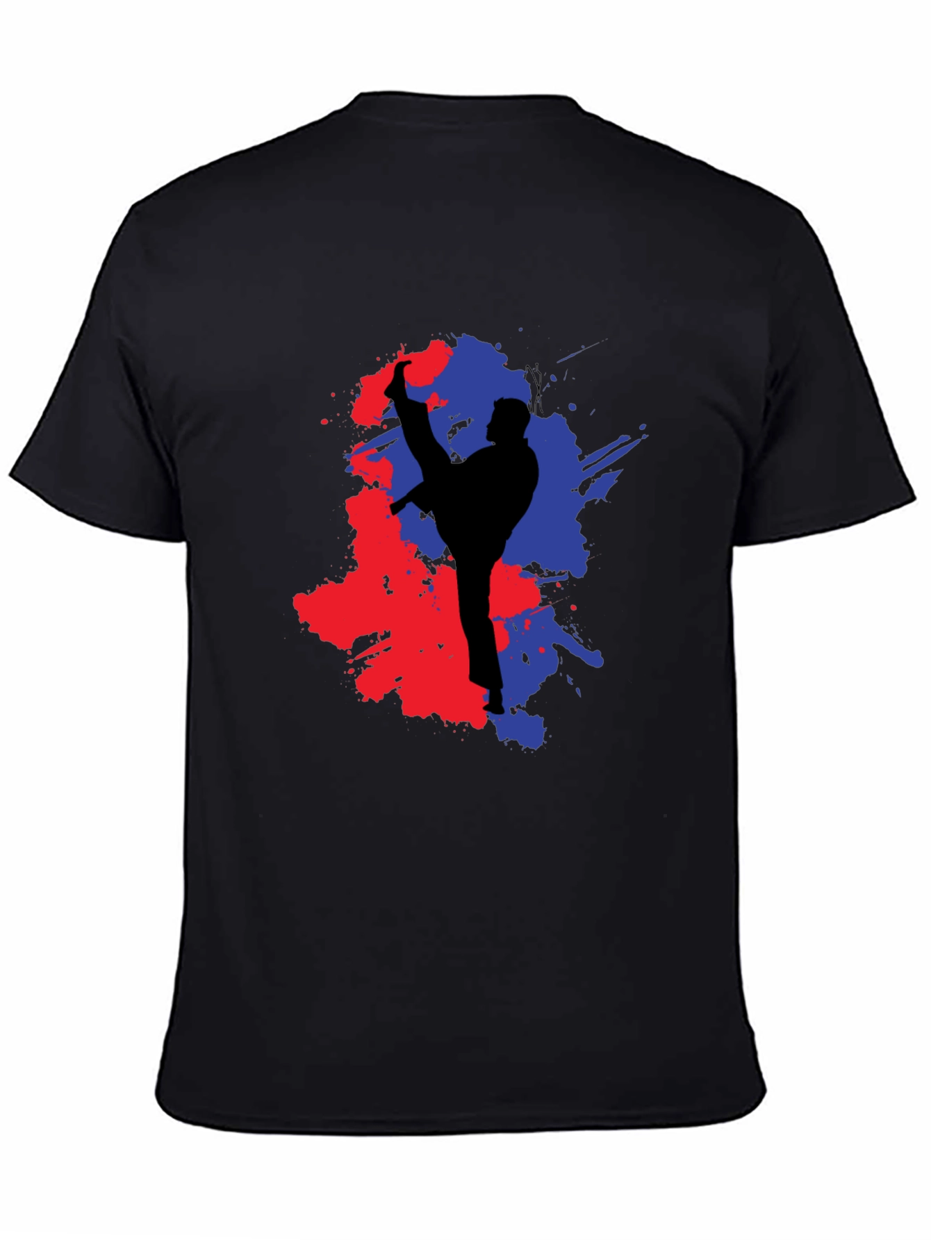 Martial Arts Kick Black T-Shirt