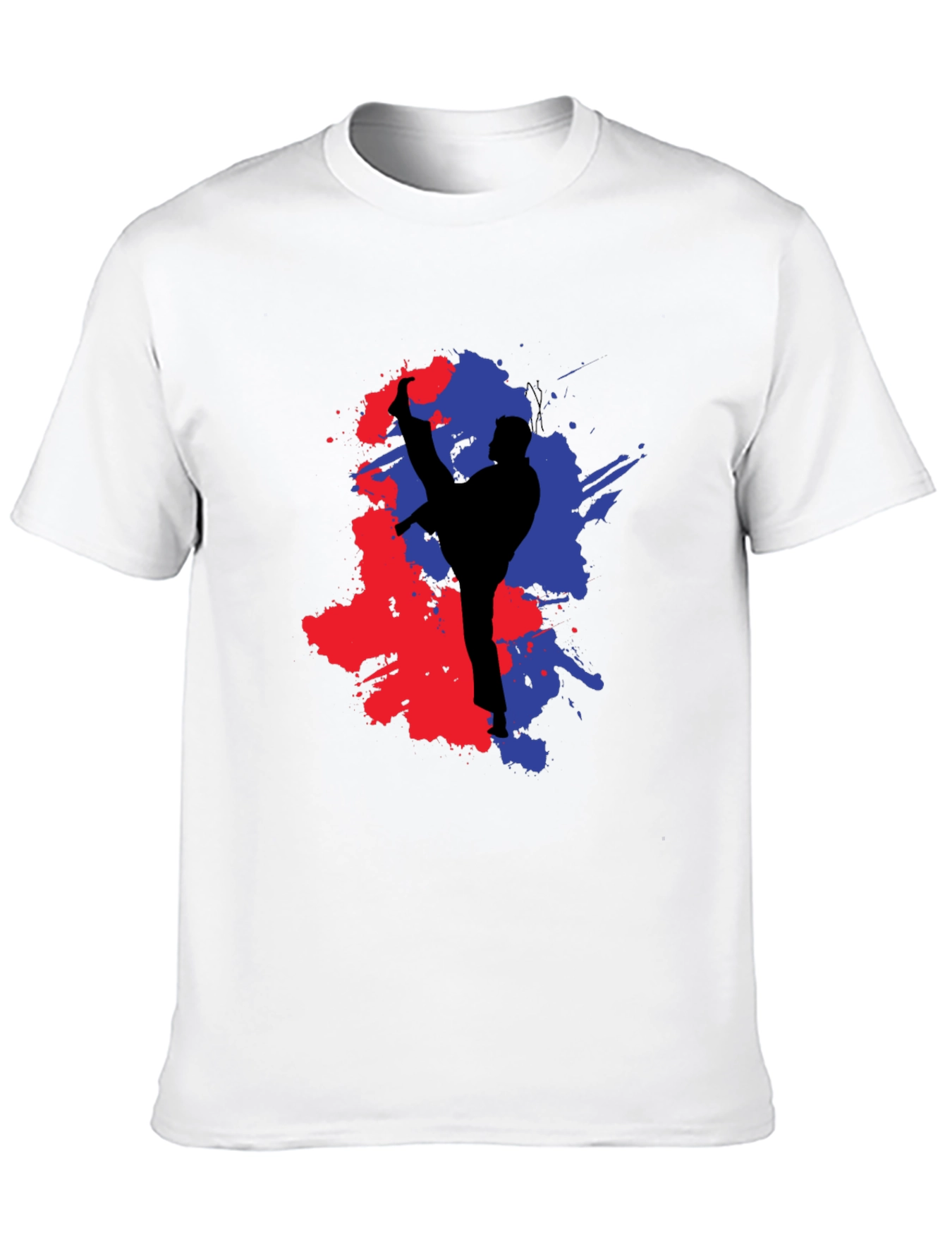 Martial Arts Kick Black T-Shirt