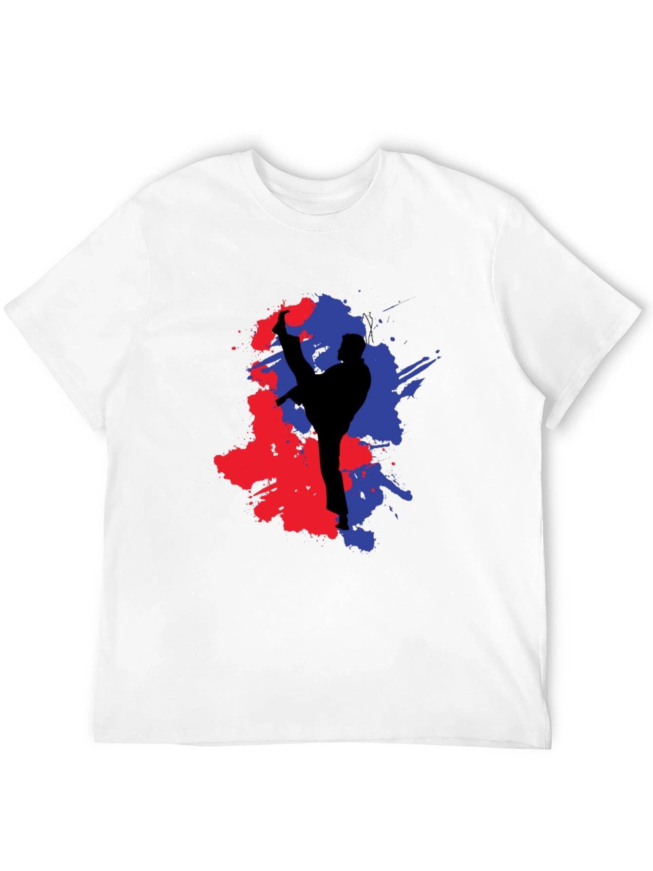 Martial Arts Kick Black T-Shirt