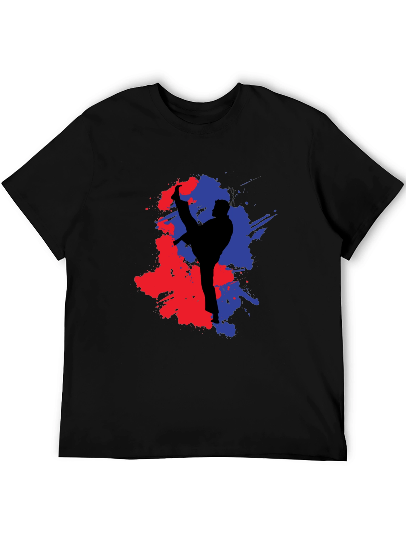 Martial Arts Kick Black T-Shirt