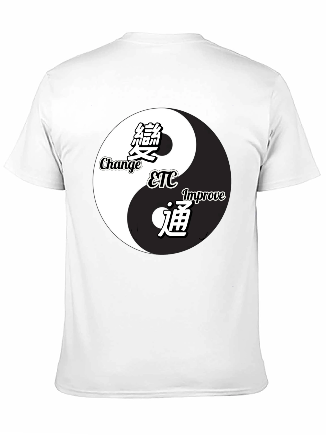 Yin Yang Change Improve Graphic T-Shirt