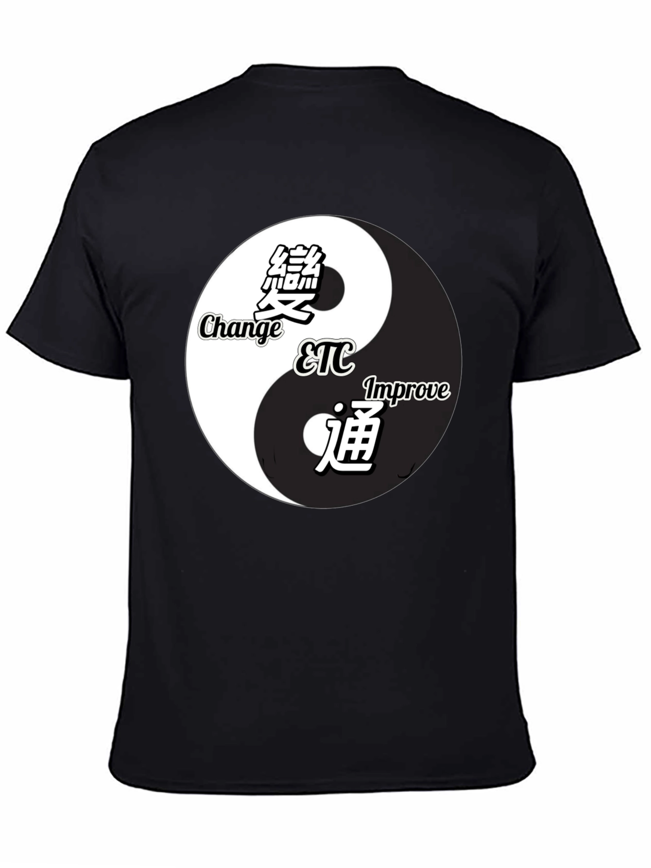 Yin Yang Change Improve Graphic T-Shirt