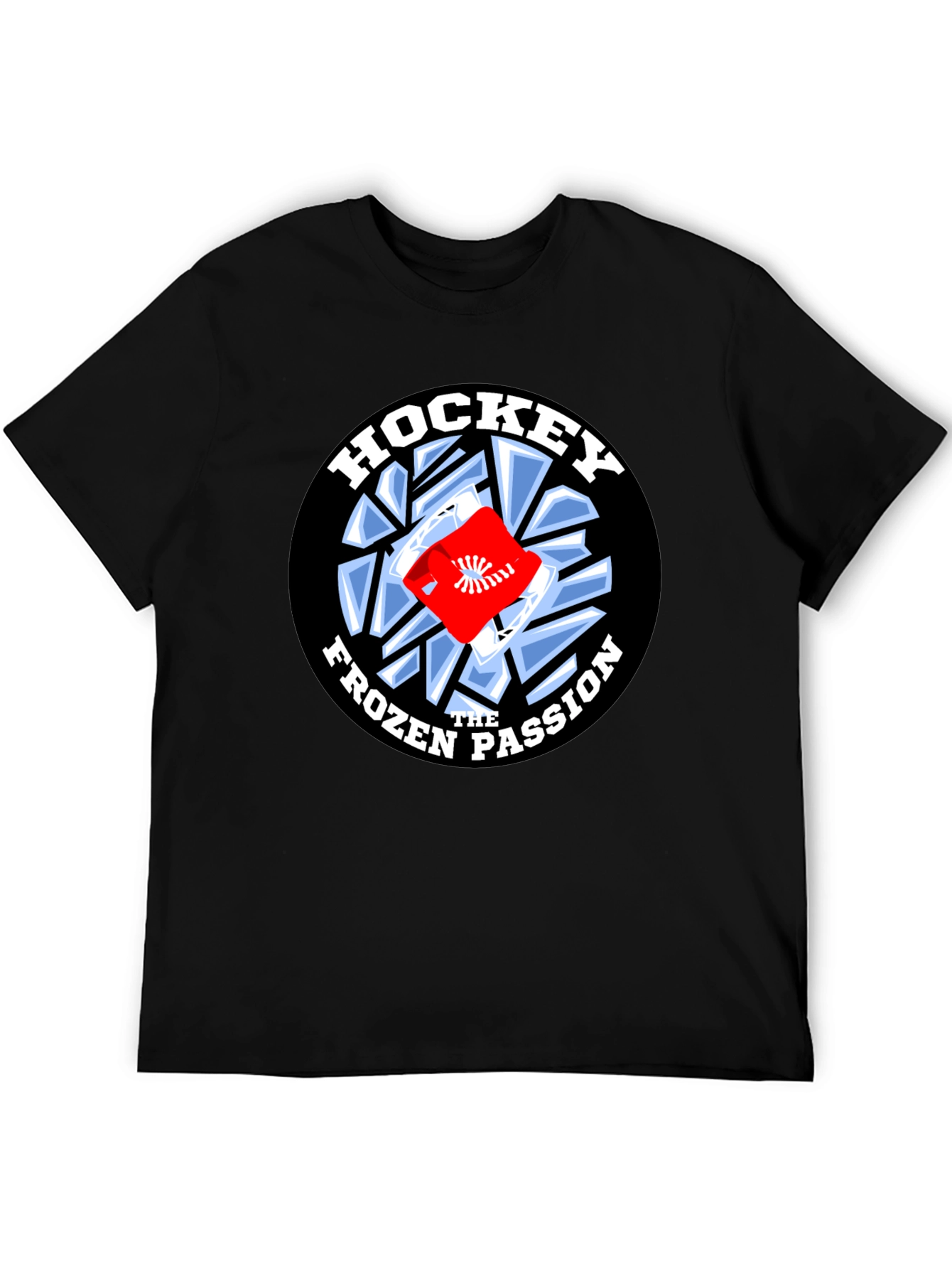Hockey Frozen Passion Black T-Shirt