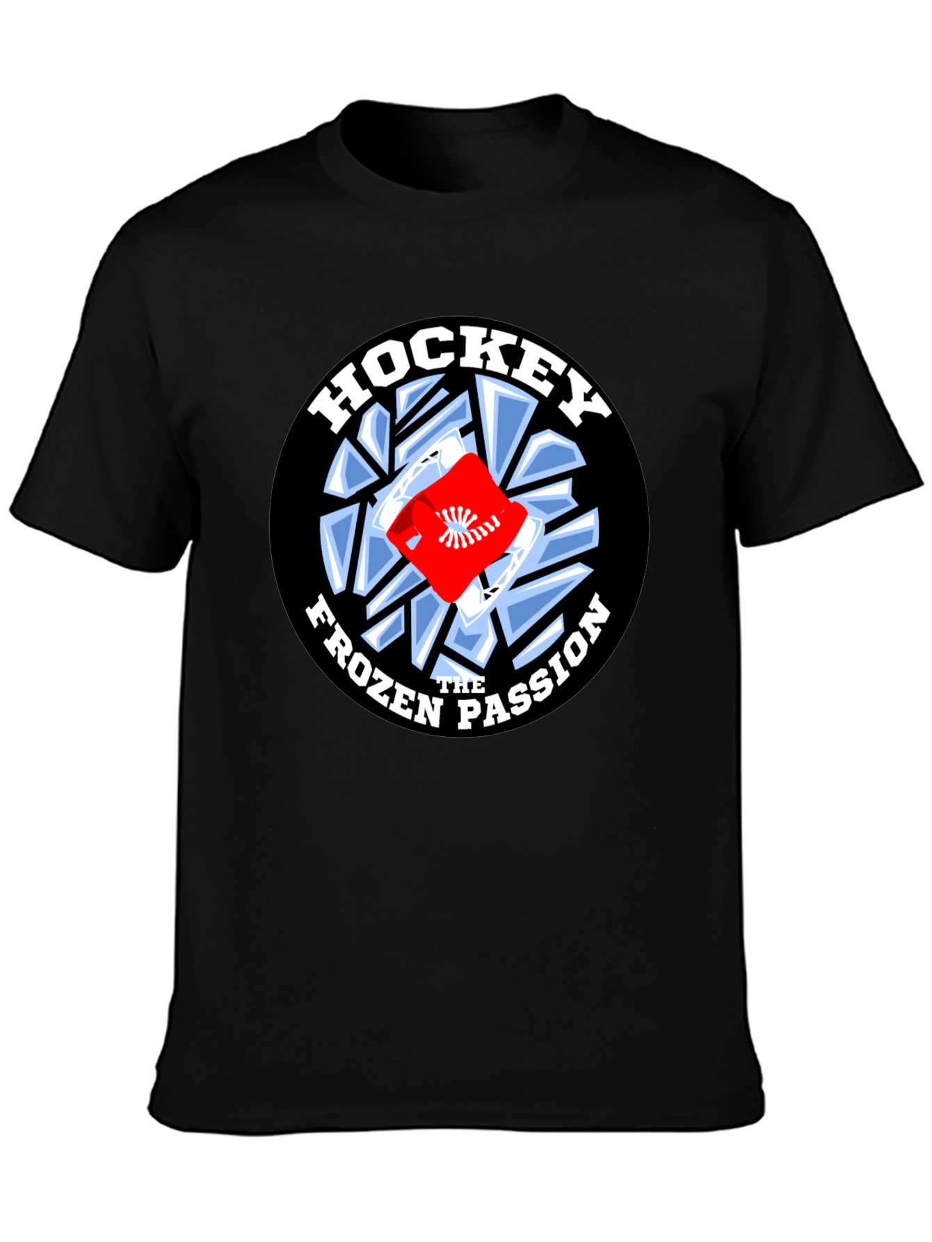Hockey Frozen Passion Black T-Shirt