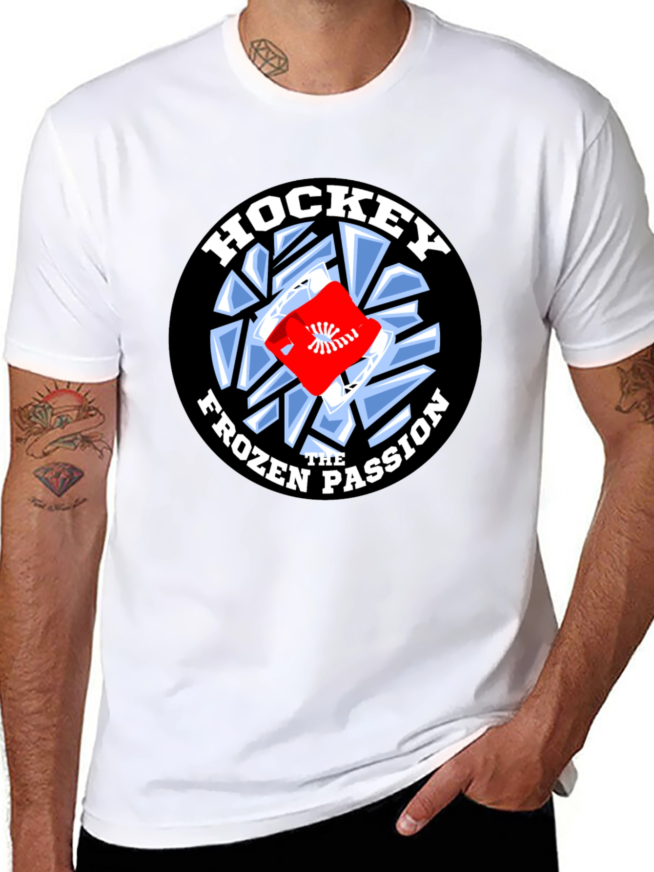 Hockey Frozen Passion Black T-Shirt