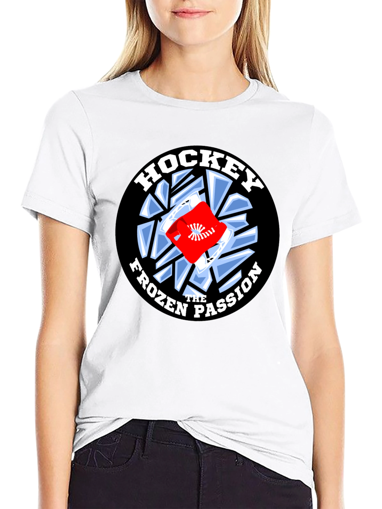 Hockey Frozen Passion Black T-Shirt