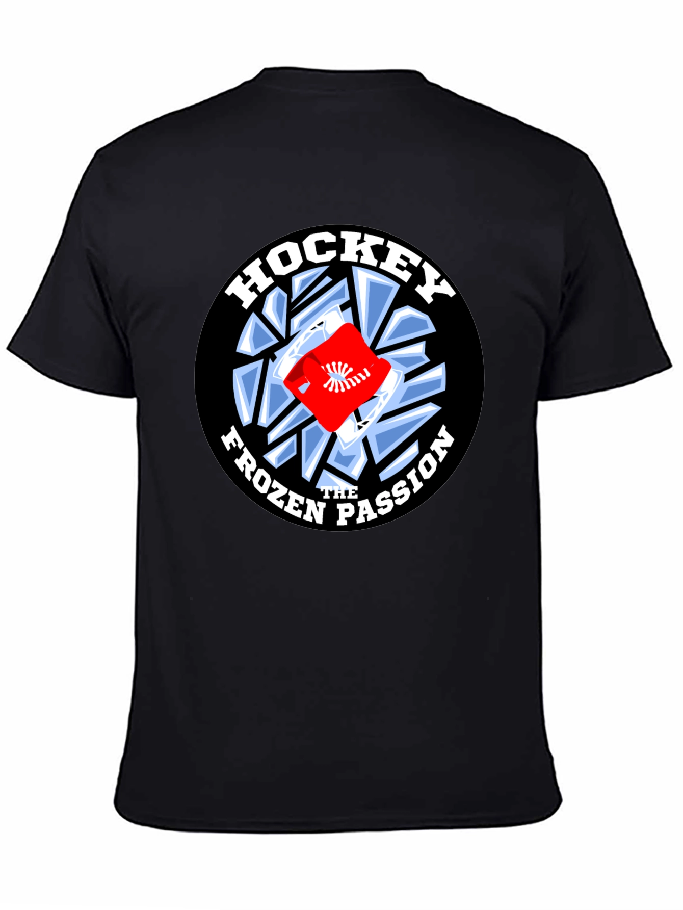 Hockey Frozen Passion Black T-Shirt
