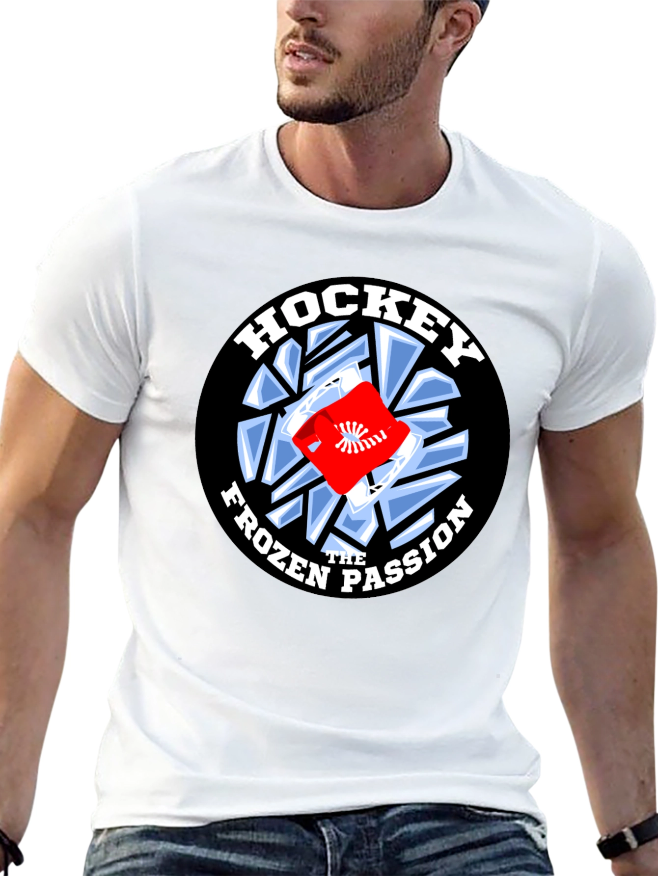 Hockey Frozen Passion Black T-Shirt