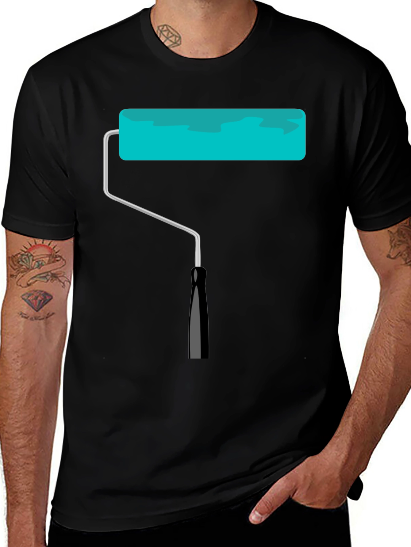 Paint Roller Graphic Tee - Painters Gift