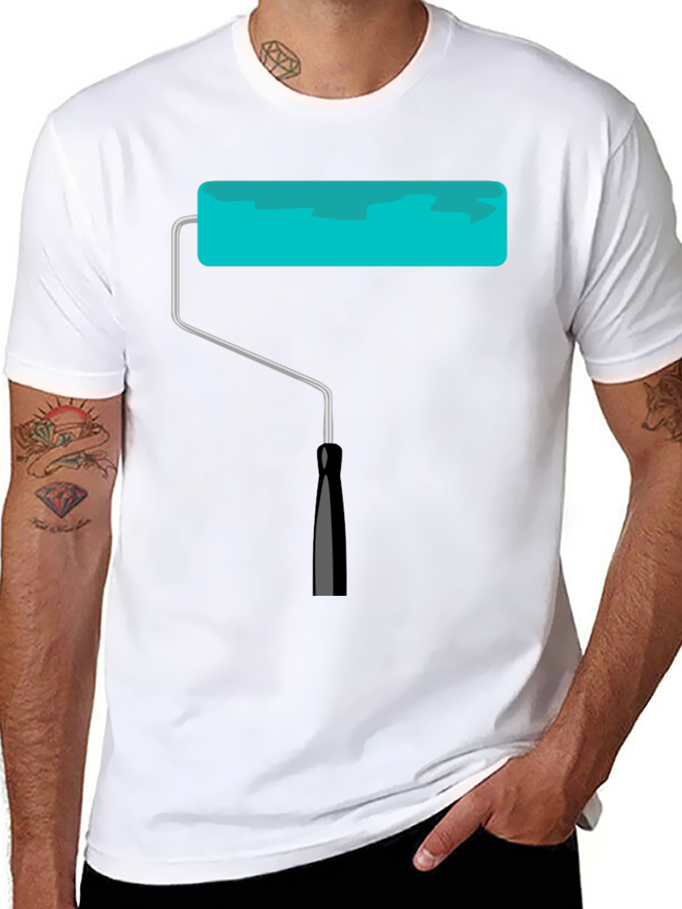 Paint Roller Graphic Tee - Painters Gift