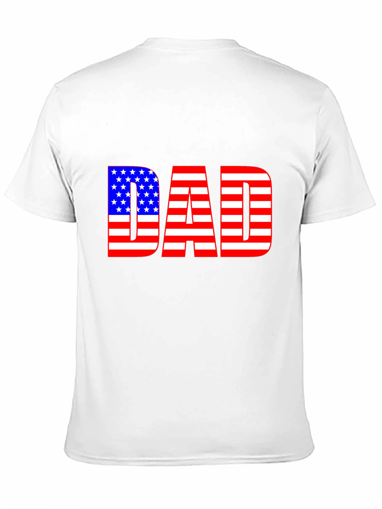 American Flag Dad T-Shirt - Patriotic Fathers Day Gift