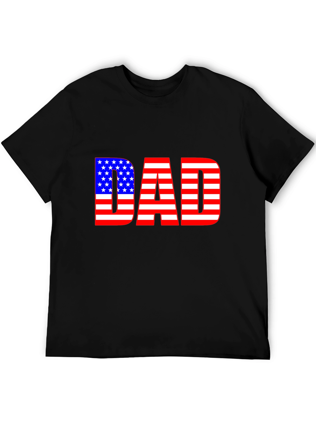 American Flag Dad T-Shirt - Patriotic Fathers Day Gift
