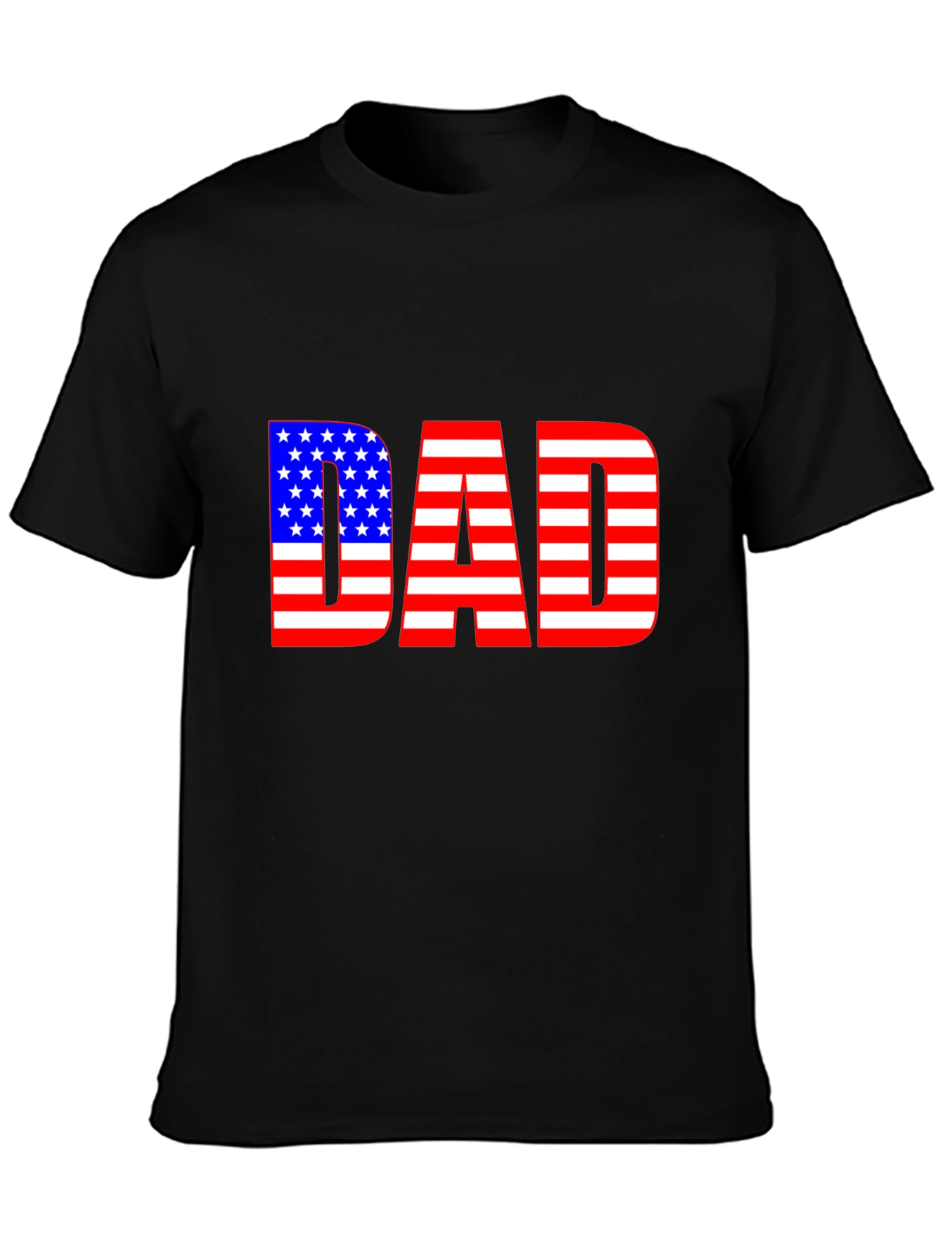 American Flag Dad T-Shirt - Patriotic Fathers Day Gift