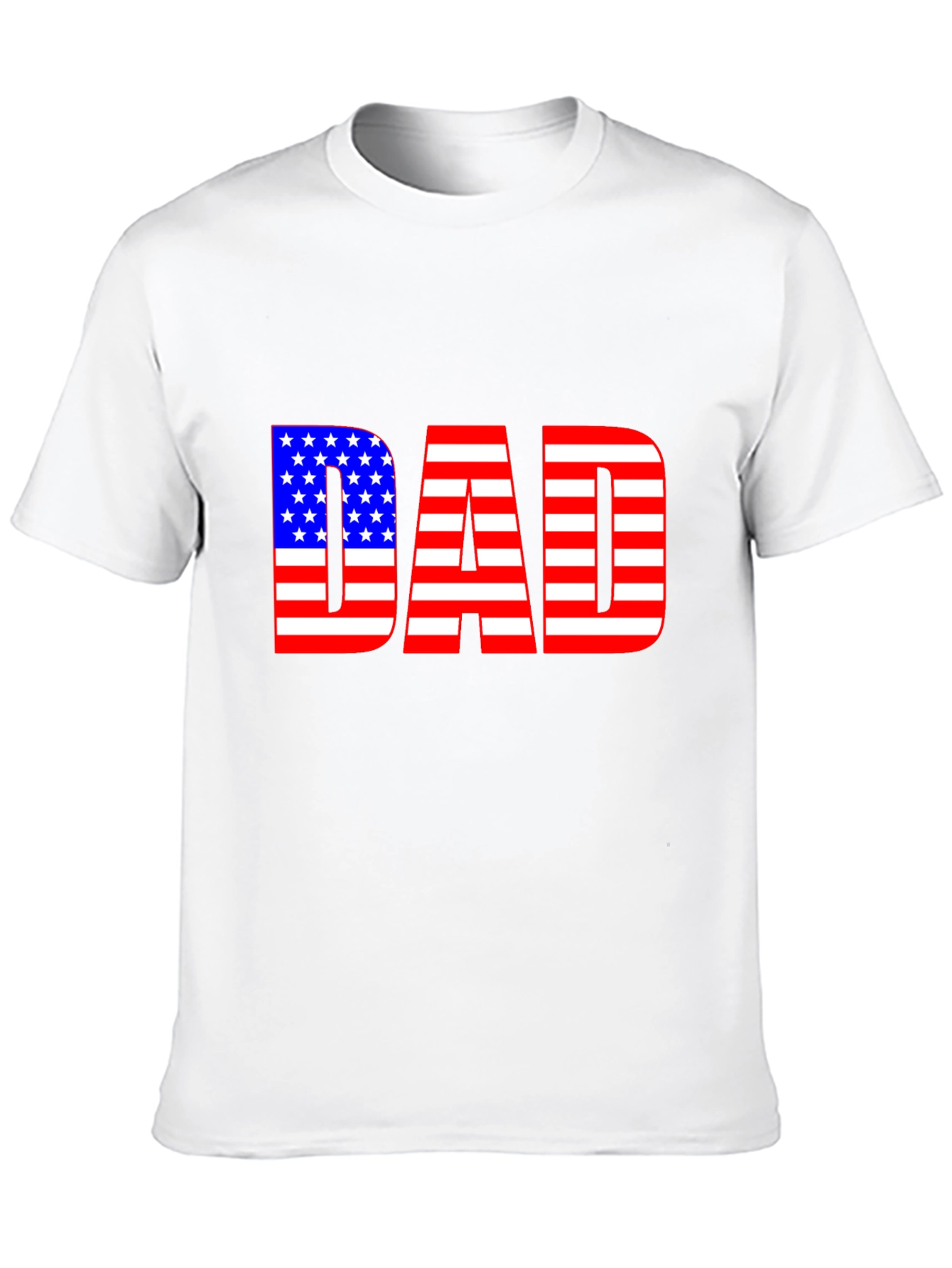 American Flag Dad T-Shirt - Patriotic Fathers Day Gift