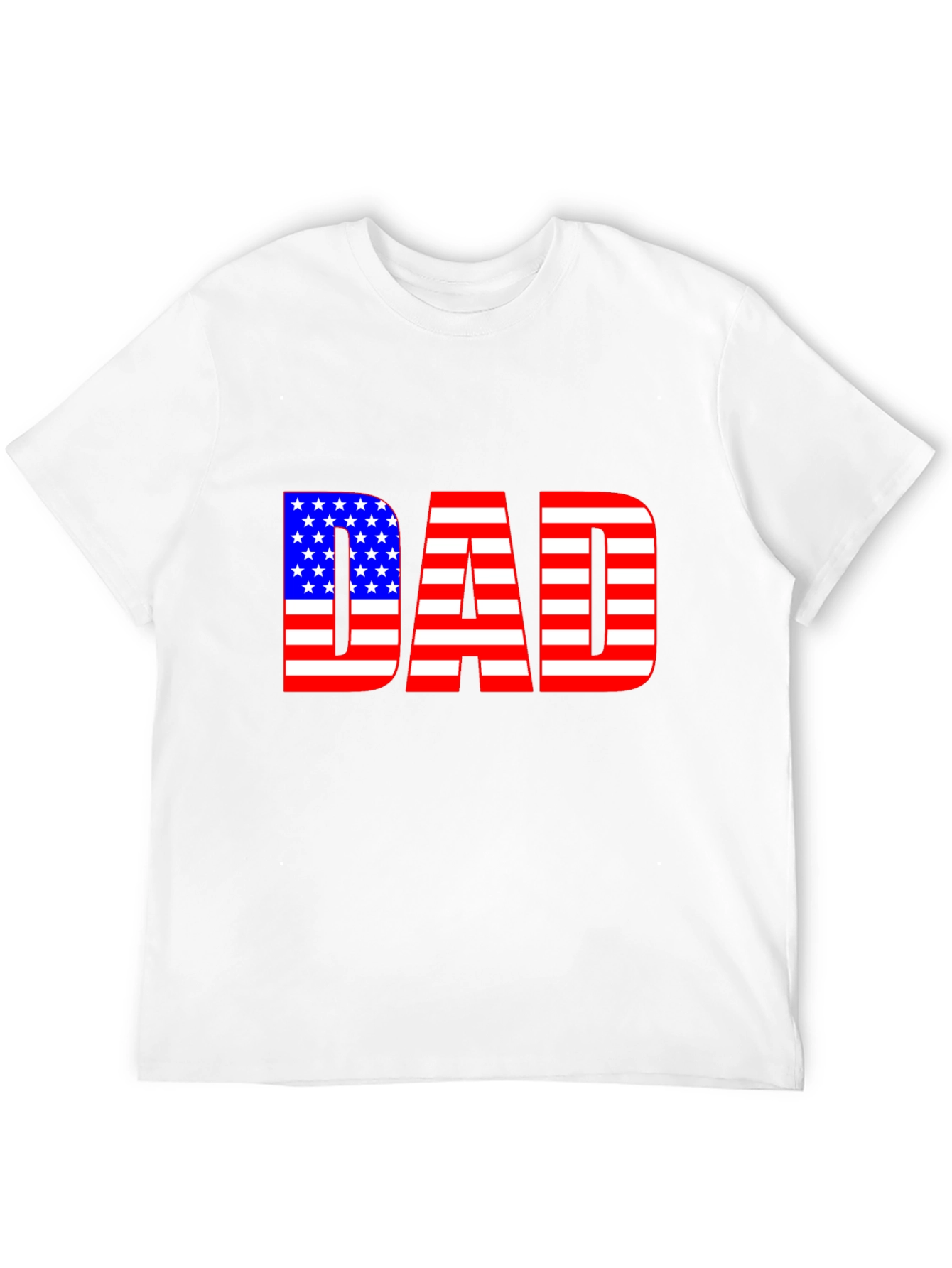 American Flag Dad T-Shirt - Patriotic Fathers Day Gift