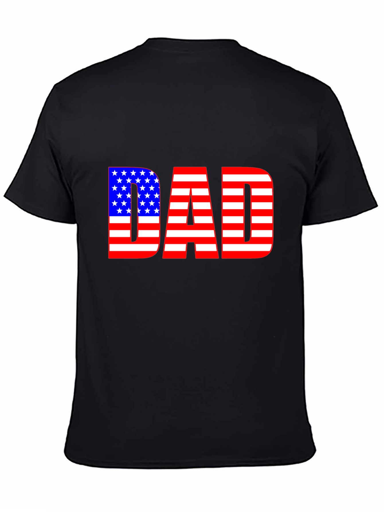 American Flag Dad T-Shirt - Patriotic Fathers Day Gift