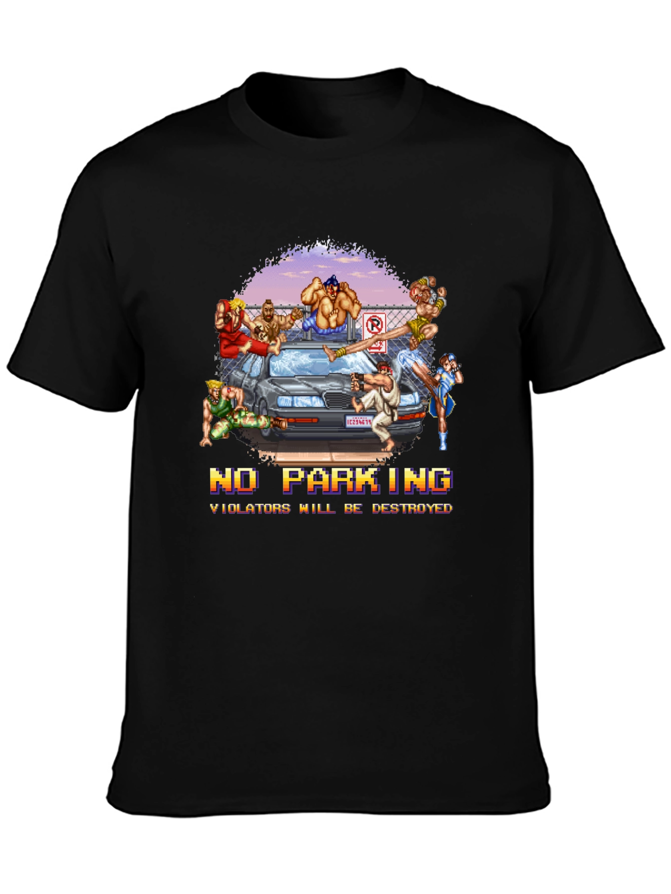 Street Fighter No Parking T-Shirt