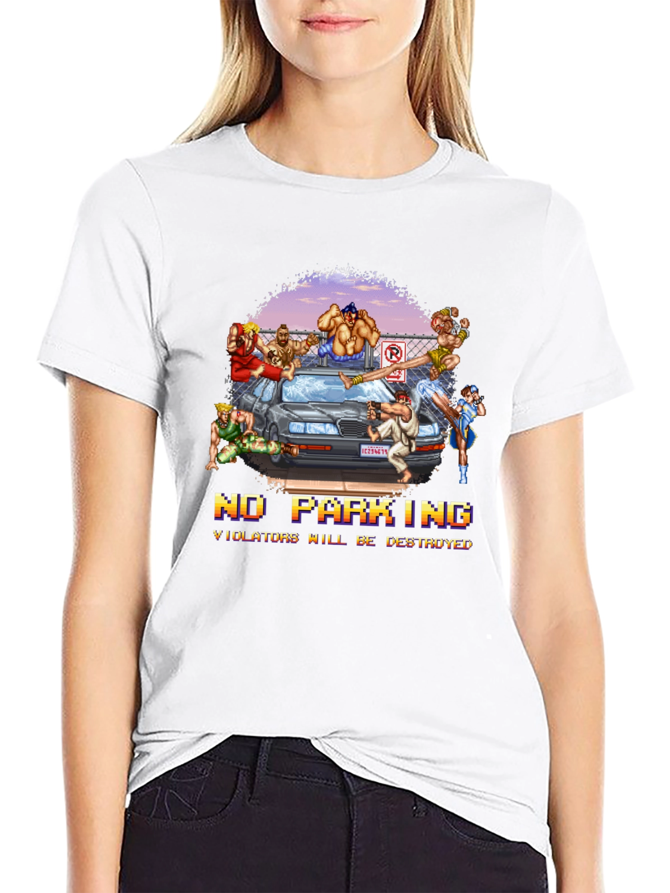 Street Fighter No Parking T-Shirt