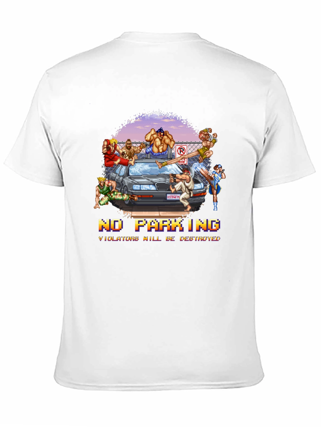 Street Fighter No Parking T-Shirt