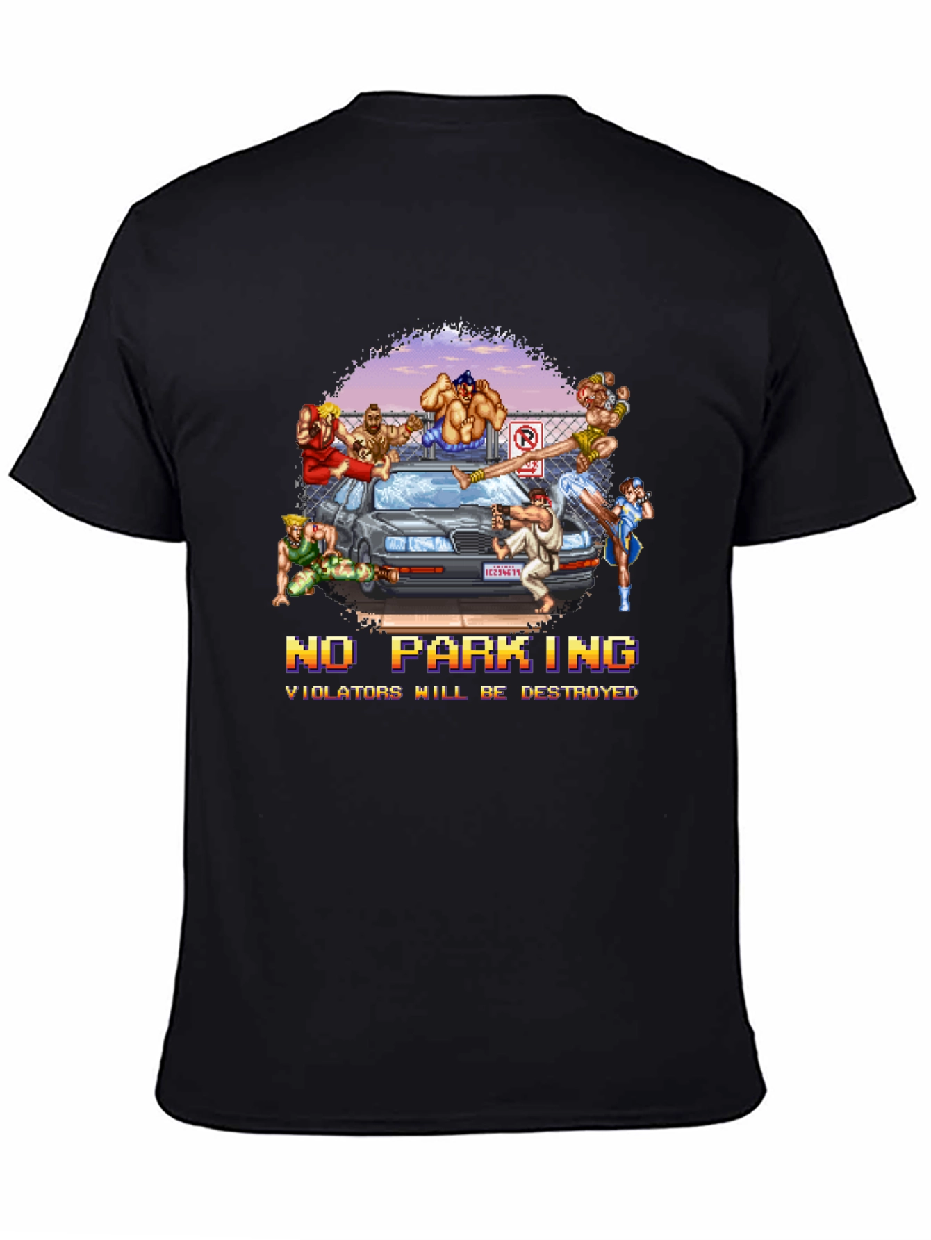 Street Fighter No Parking T-Shirt