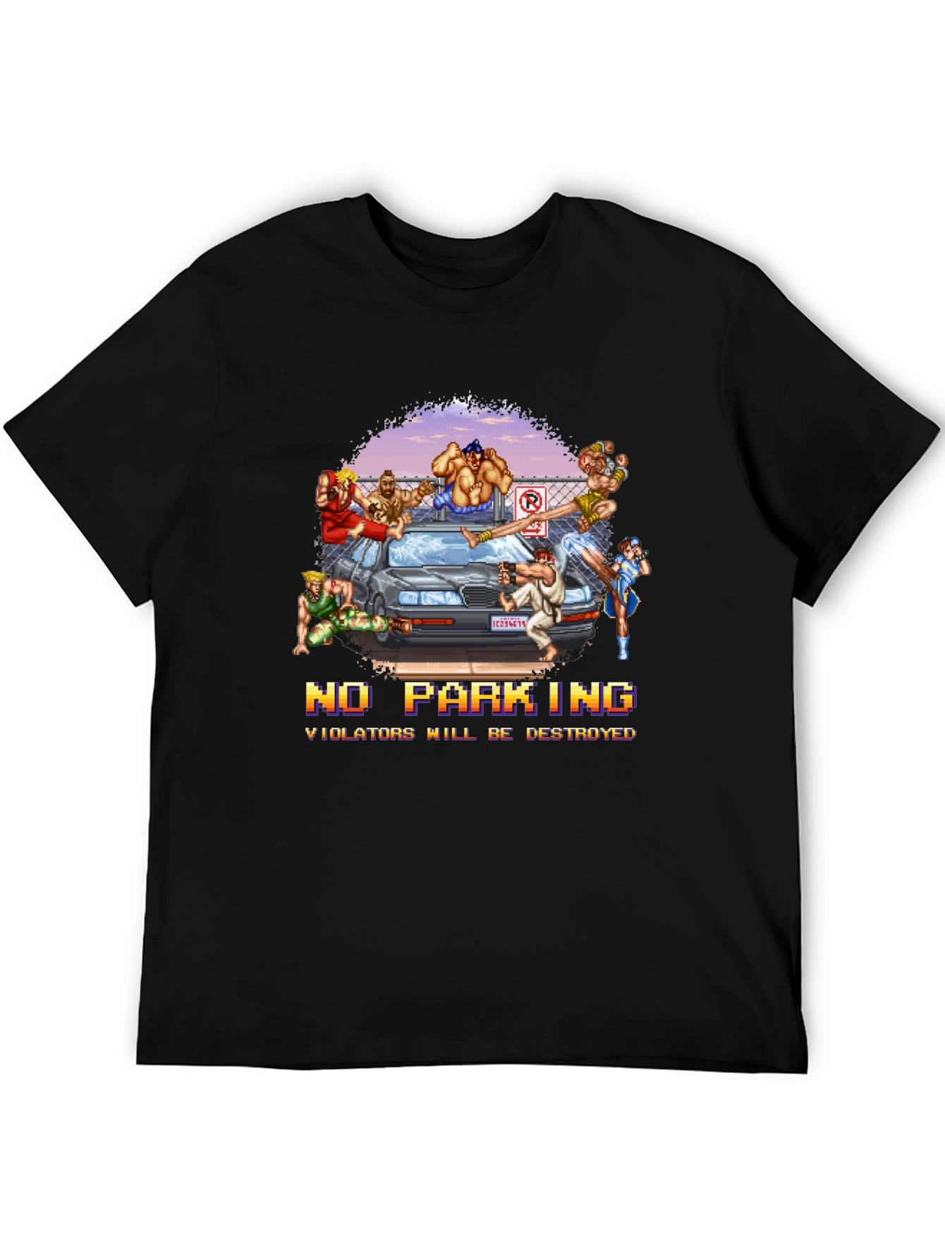 Street Fighter No Parking T-Shirt