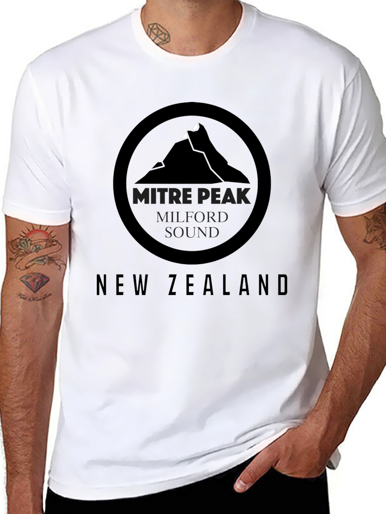 Mitre Peak New Zealand Graphic Tee