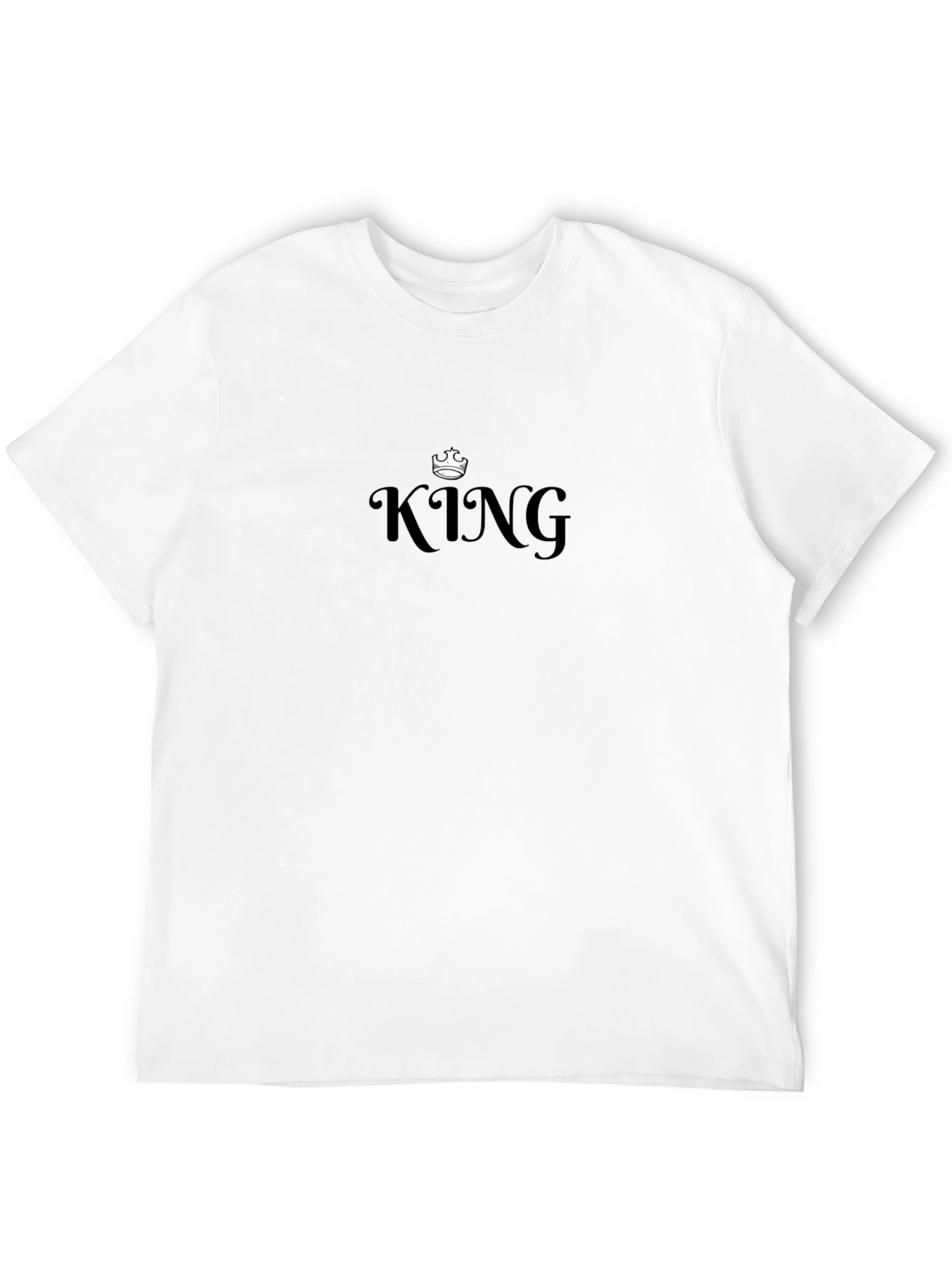 King Crown Graphic Tee - Premium Black T-Shirt