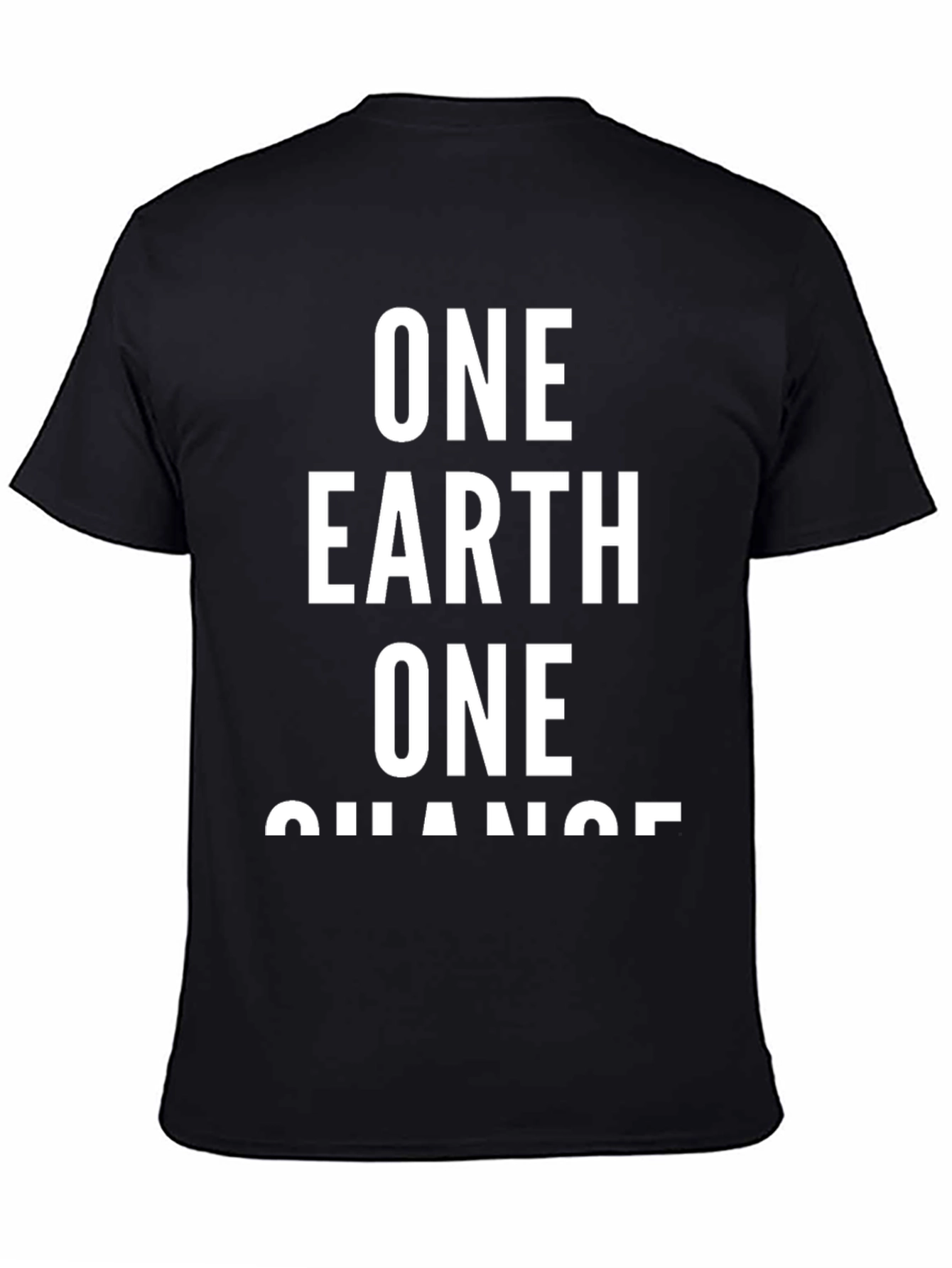 One Earth One Chance Black T-Shirt