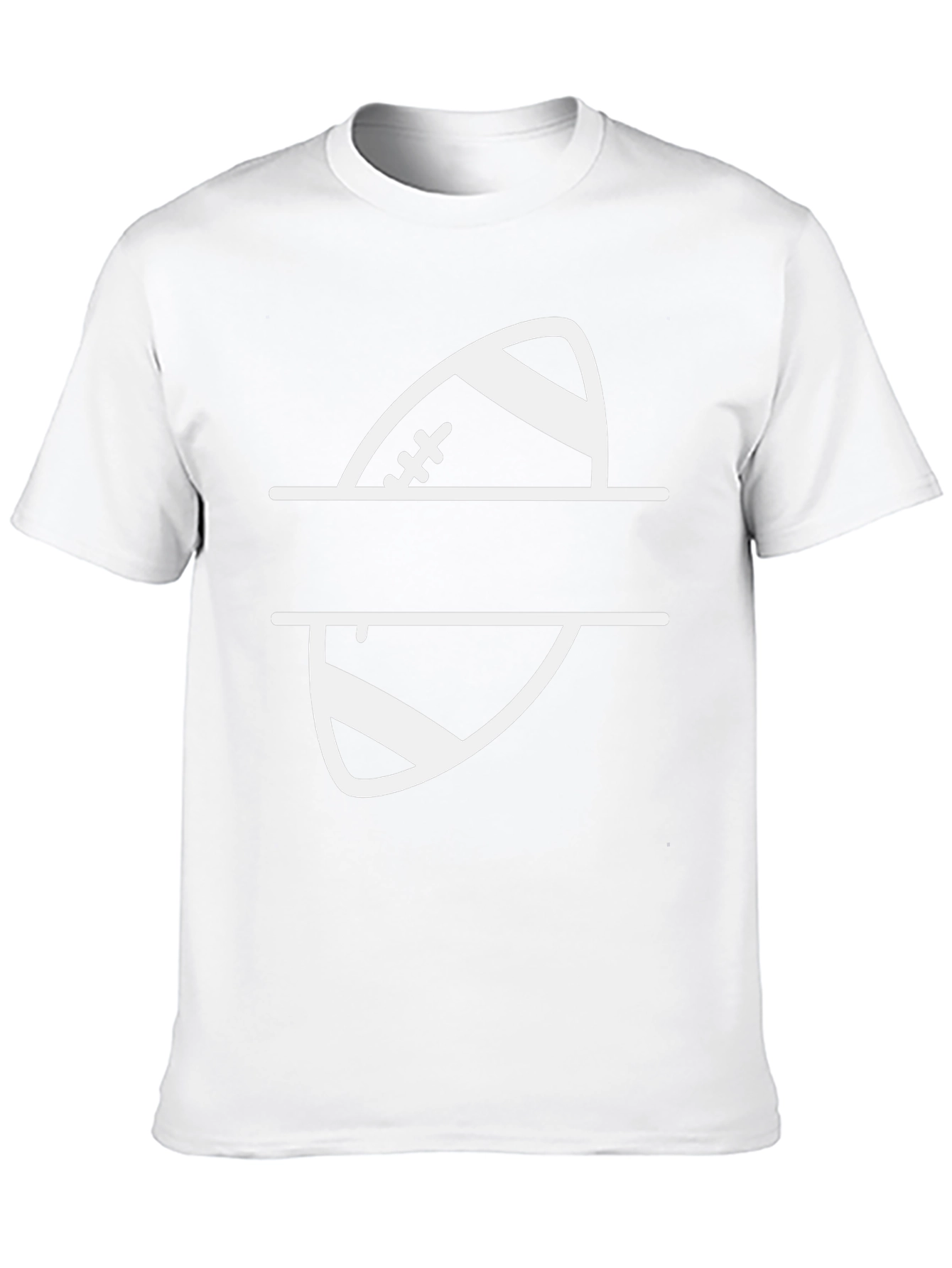 Football Graphic Tee - Personalized Split Design