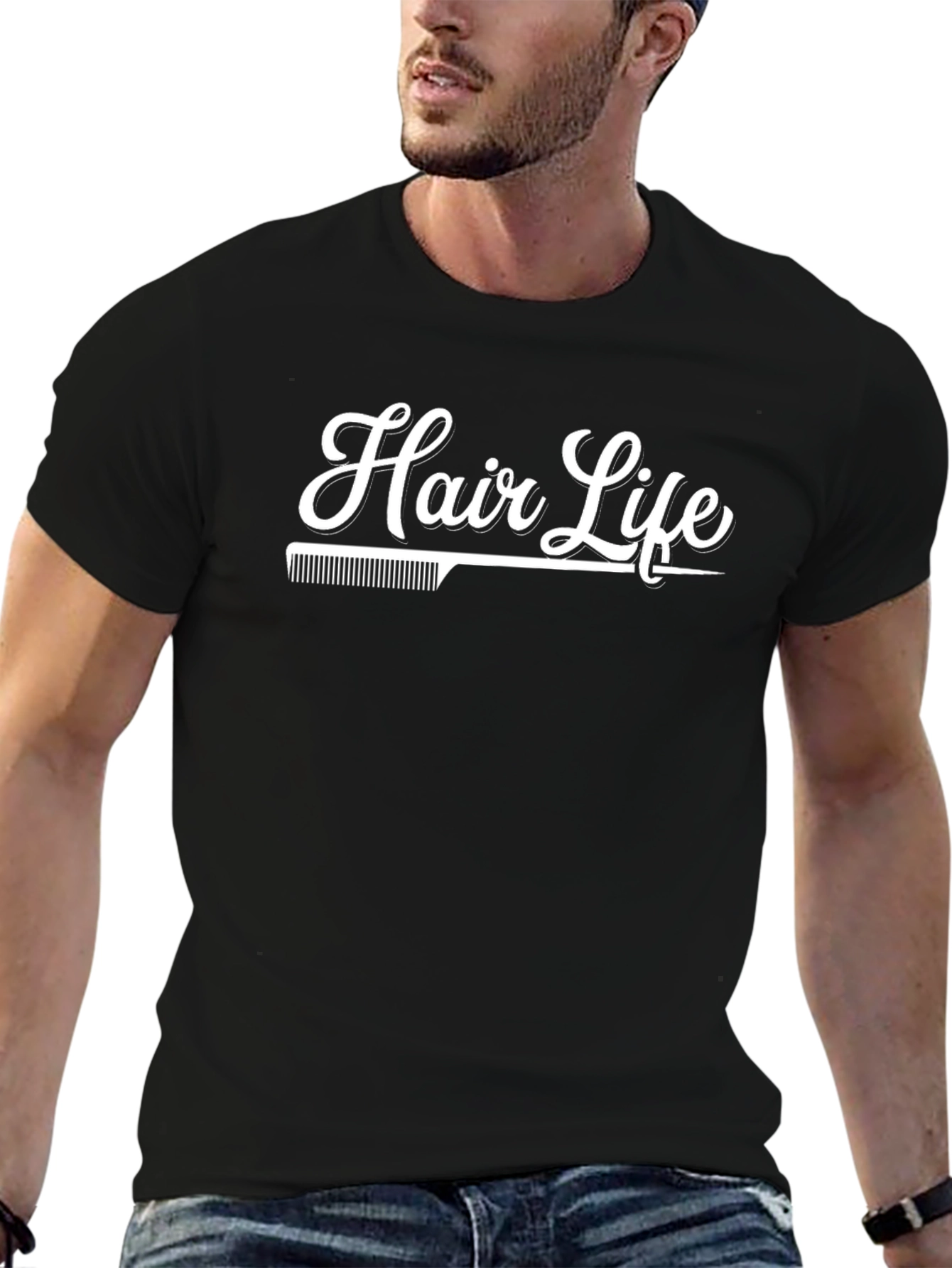 Hair Life T-Shirt - Barber Stylist Tee