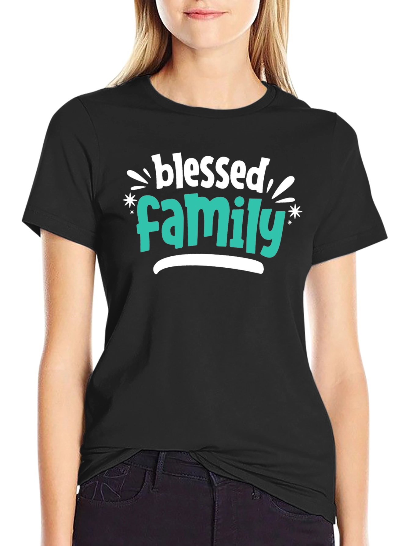 Blessed Family Graphic T-Shirt