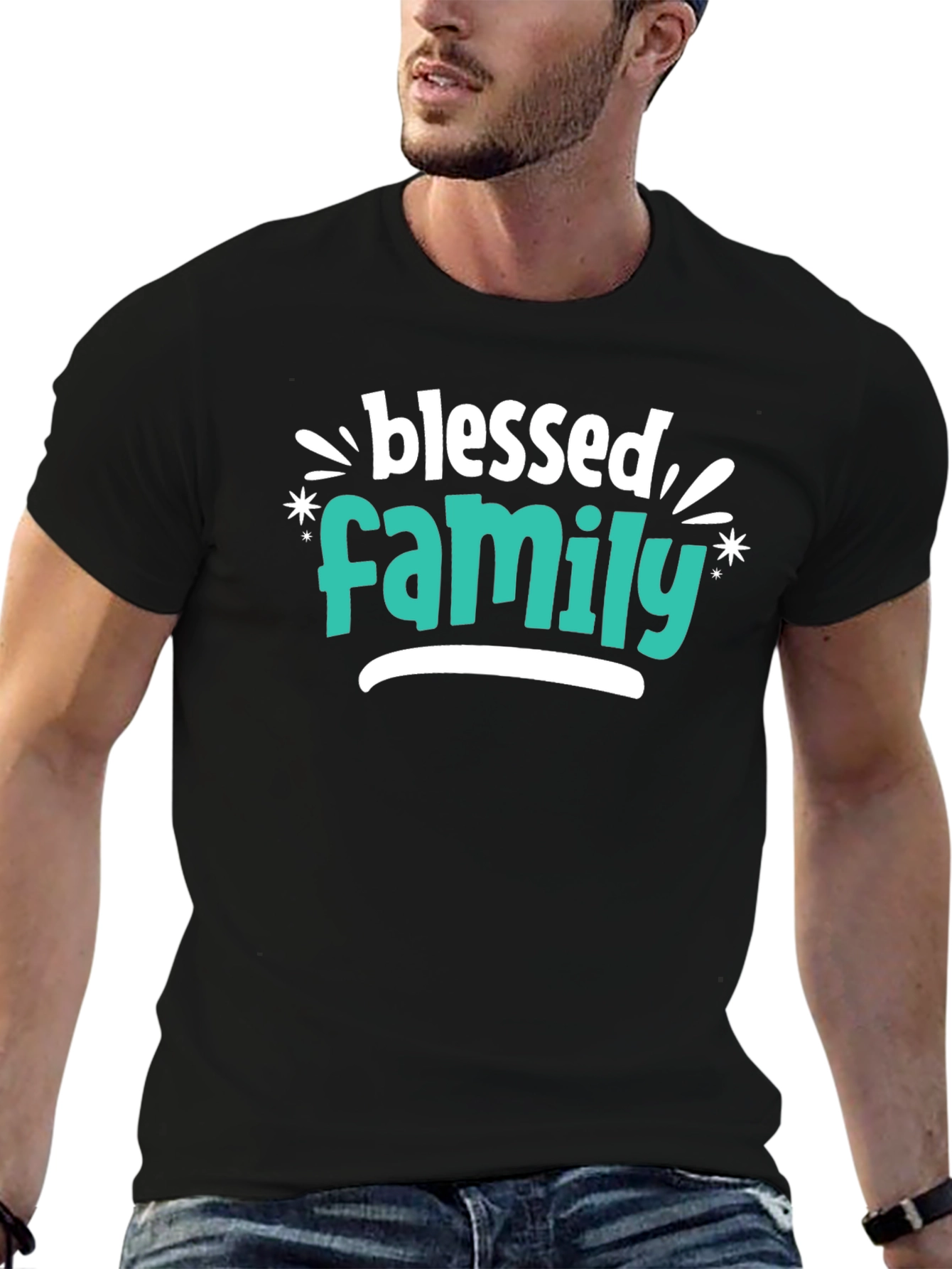 Blessed Family Graphic T-Shirt