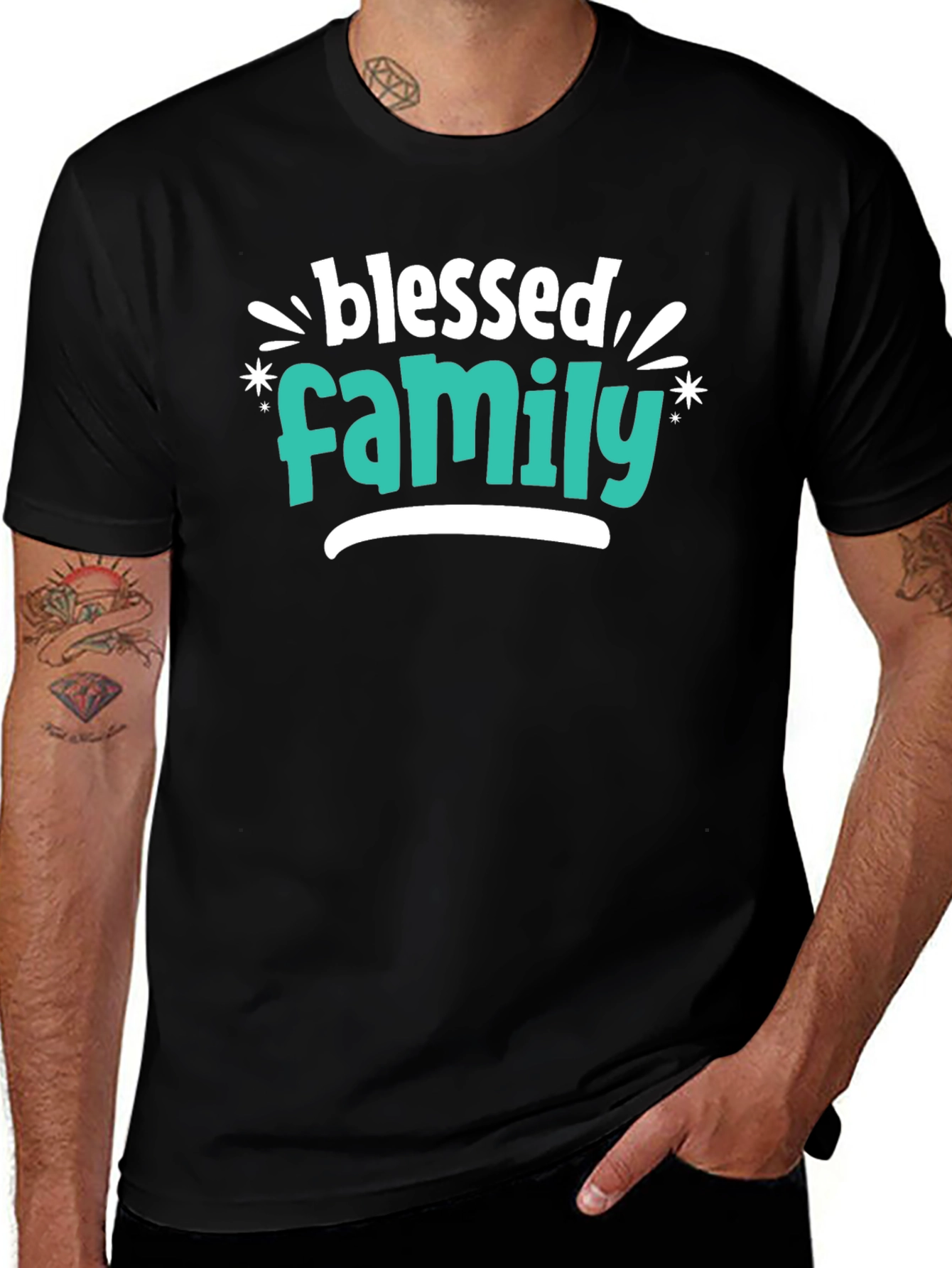 Blessed Family Graphic T-Shirt