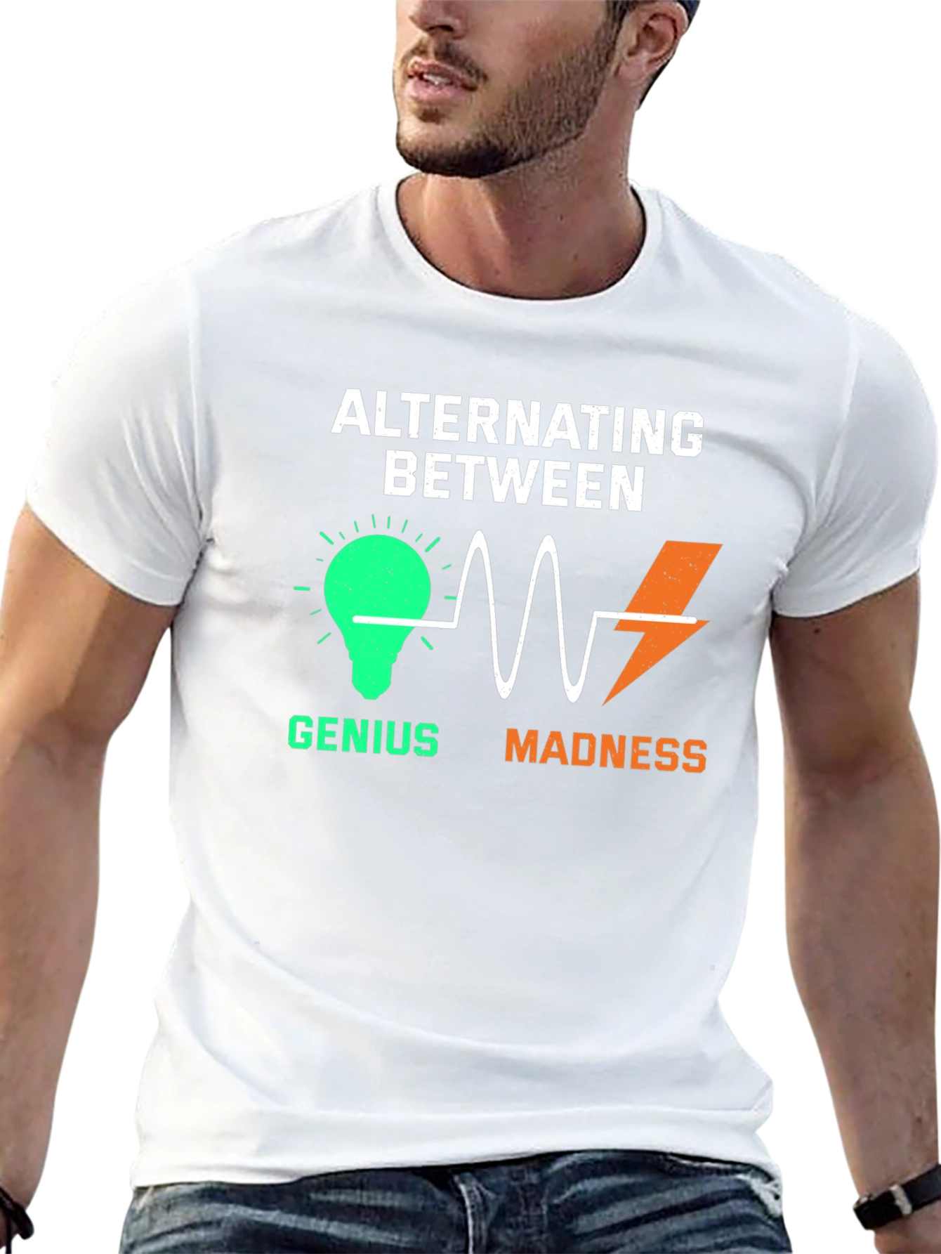 Alternating Between Genius and Madness Graphic T-Shirt