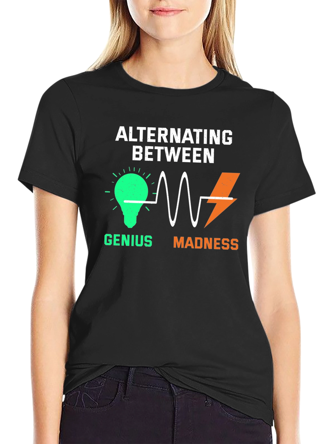 Alternating Between Genius and Madness Graphic T-Shirt