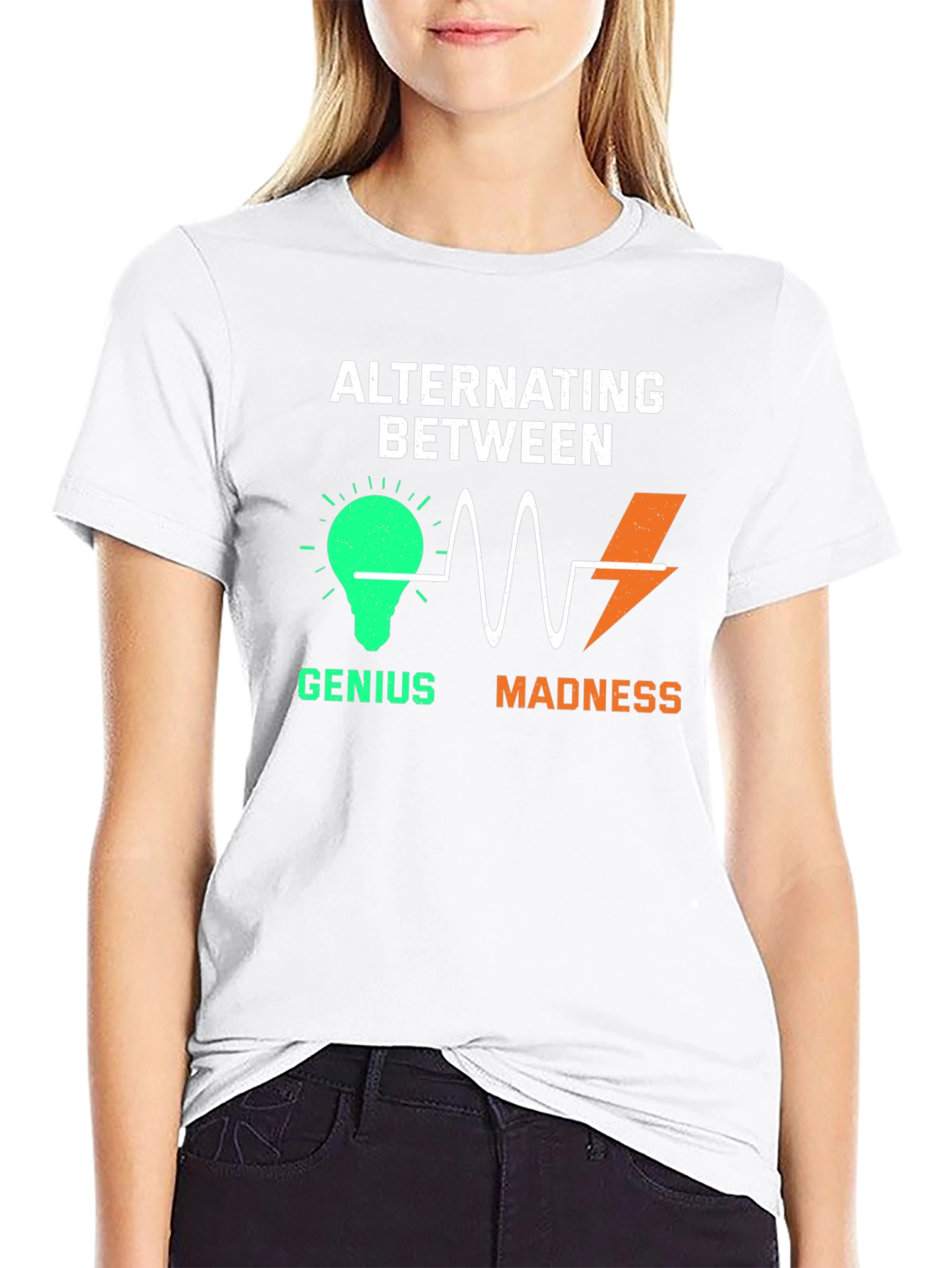 Alternating Between Genius and Madness Graphic T-Shirt
