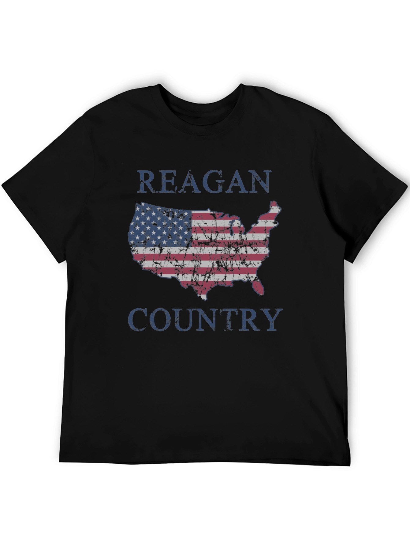 Reagan Country USA Flag Graphic T-Shirt
