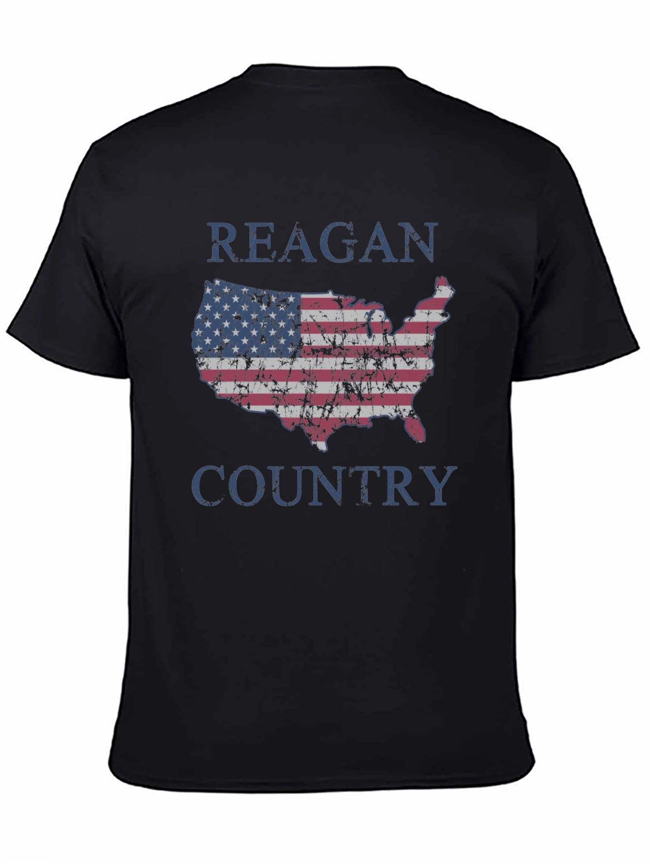 Reagan Country USA Flag Graphic T-Shirt