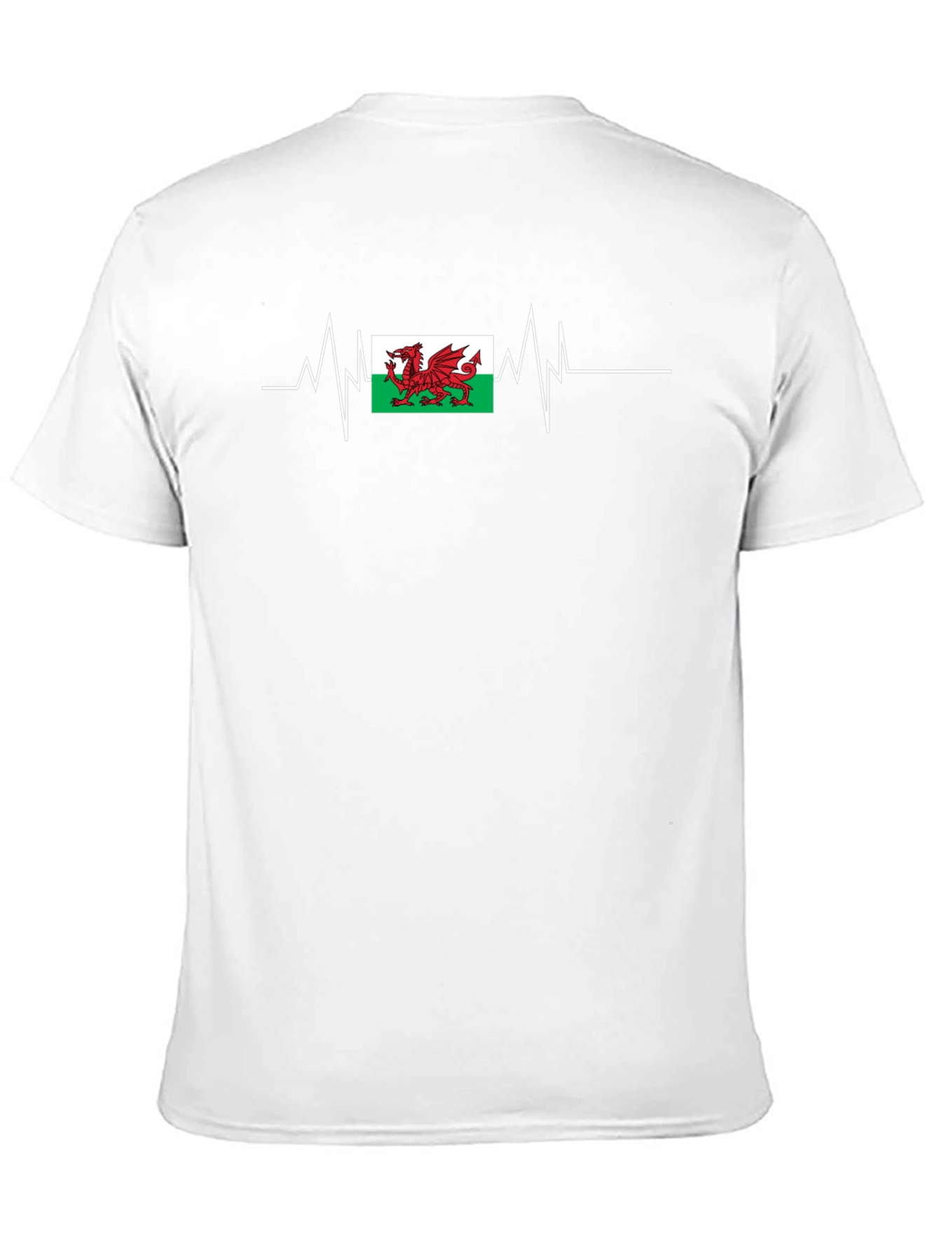 Wales Flag Heartbeat T-Shirt