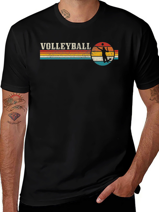 Retro Volleyball T-Shirt - Vintage Style Sport Tee