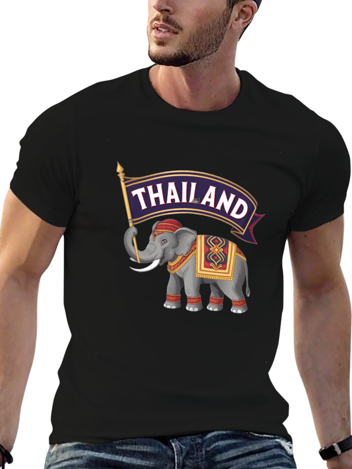 Thailand Elephant Graphic T-Shirt