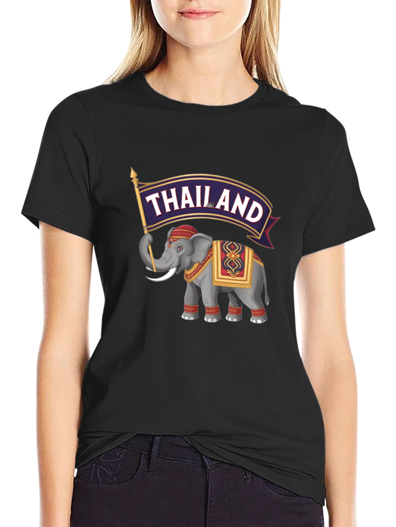 Thailand Elephant Graphic T-Shirt