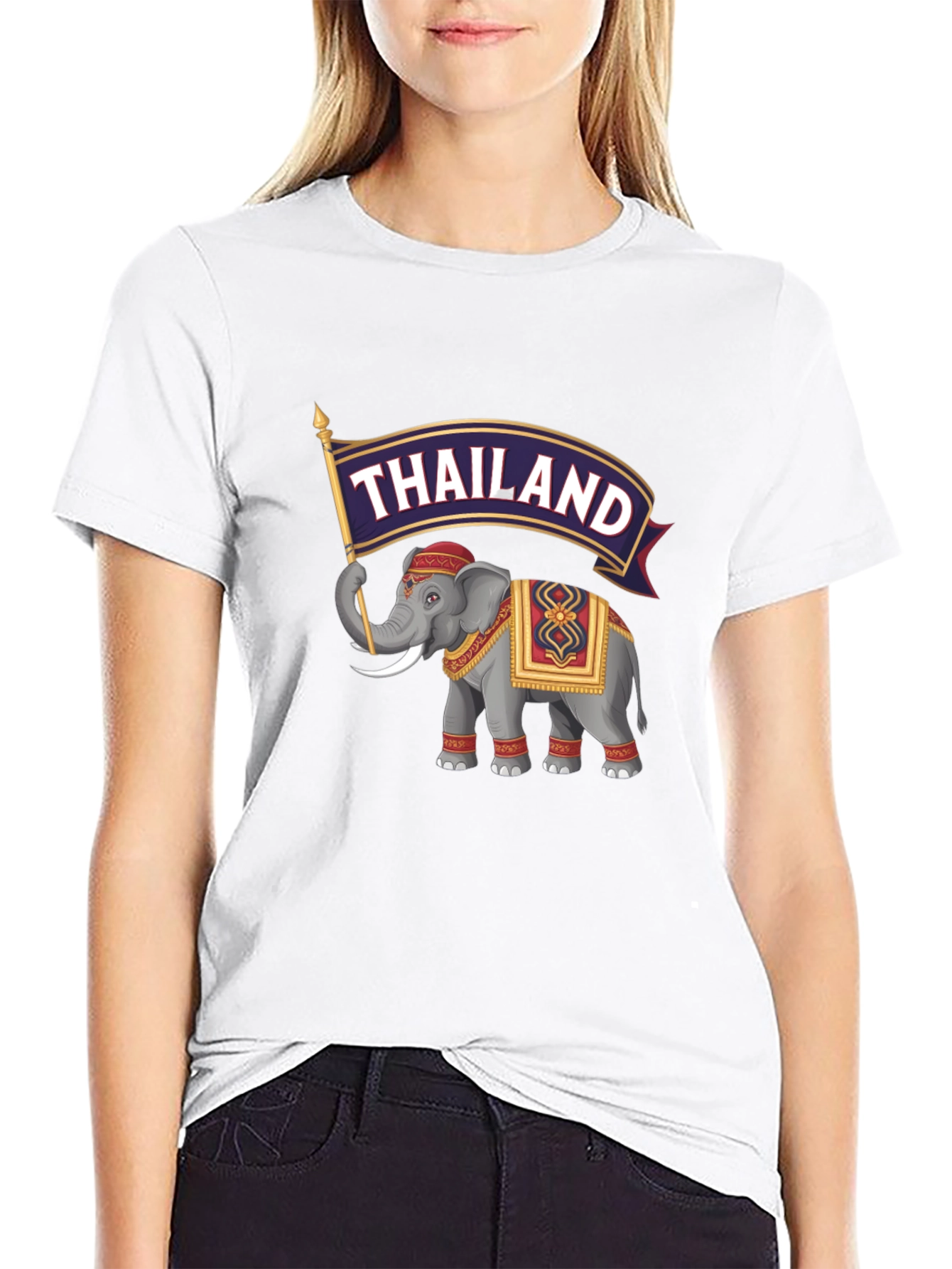 Thailand Elephant Graphic T-Shirt