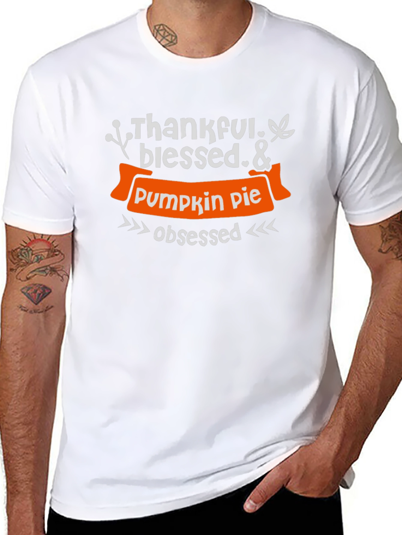 Thankful Blessed Pumpkin Pie Obsessed T-Shirt