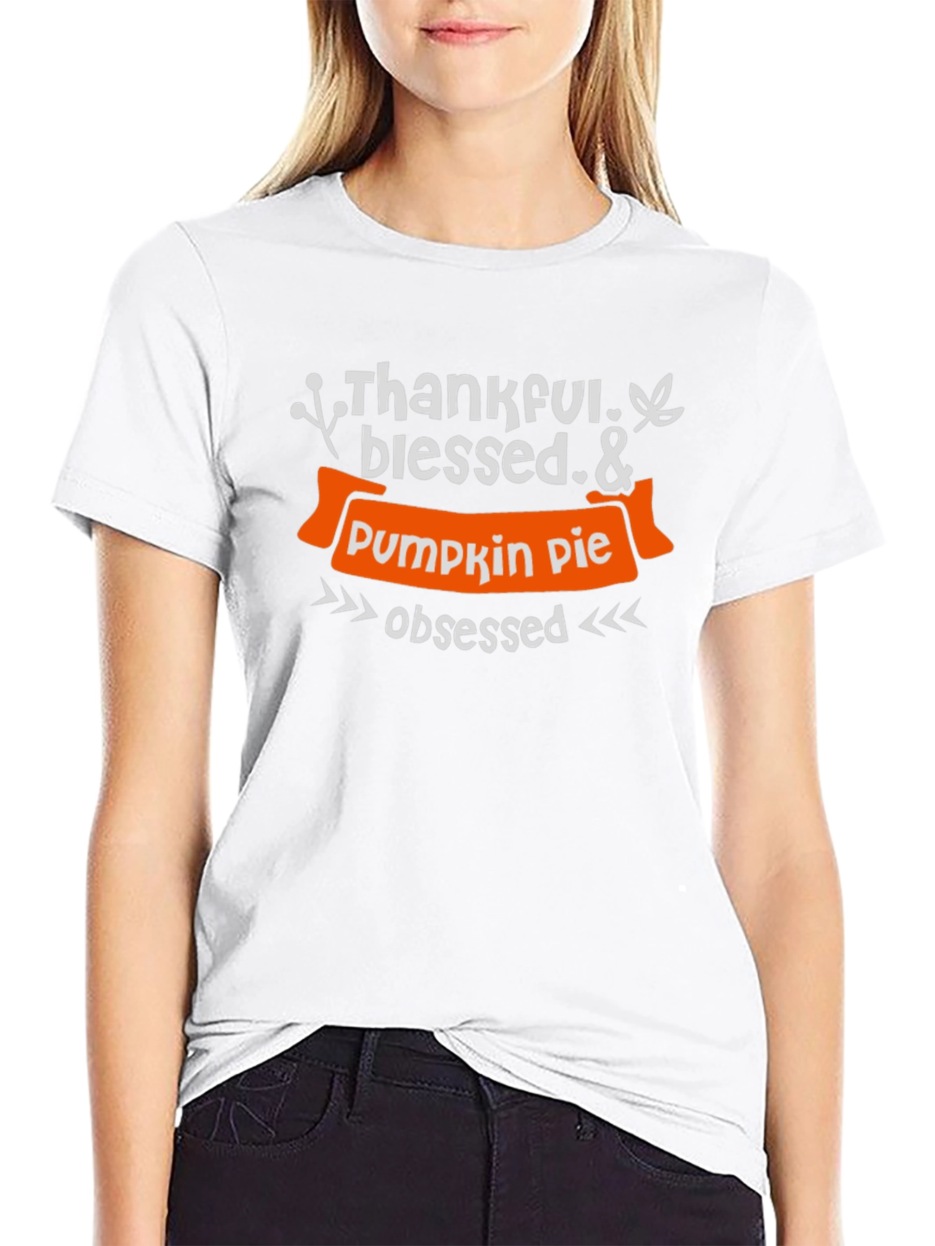 Thankful Blessed Pumpkin Pie Obsessed T-Shirt